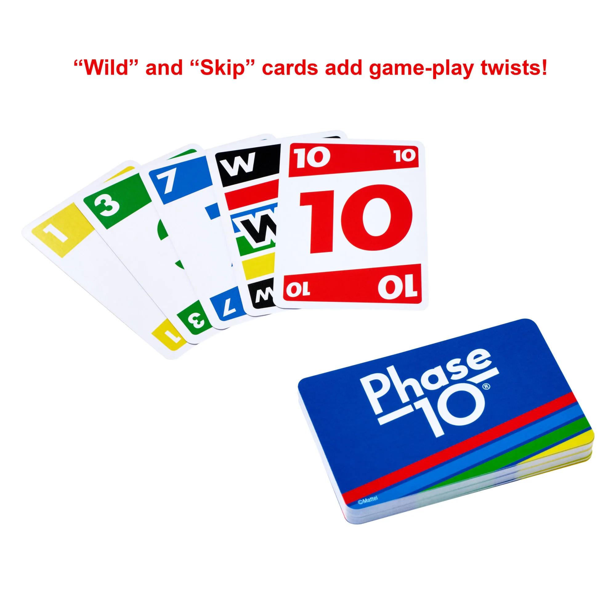 Phase 10 Card Game For Families, Adults And Kids, Rummy-Style Play in A Storage Tin