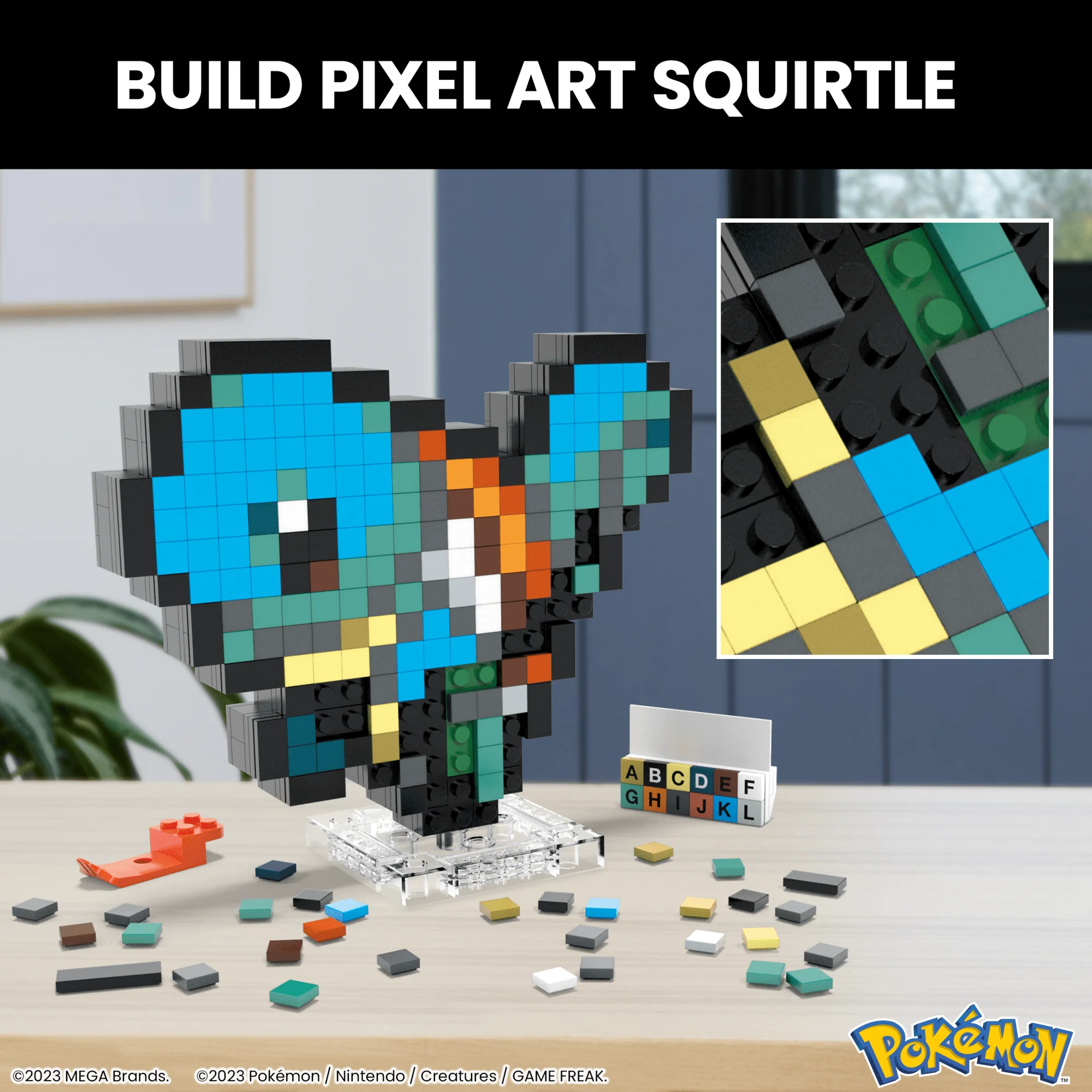 MEGA Pok��mon Squirtle Building Toy Kit (367 Pieces) Retro Set For Collectors