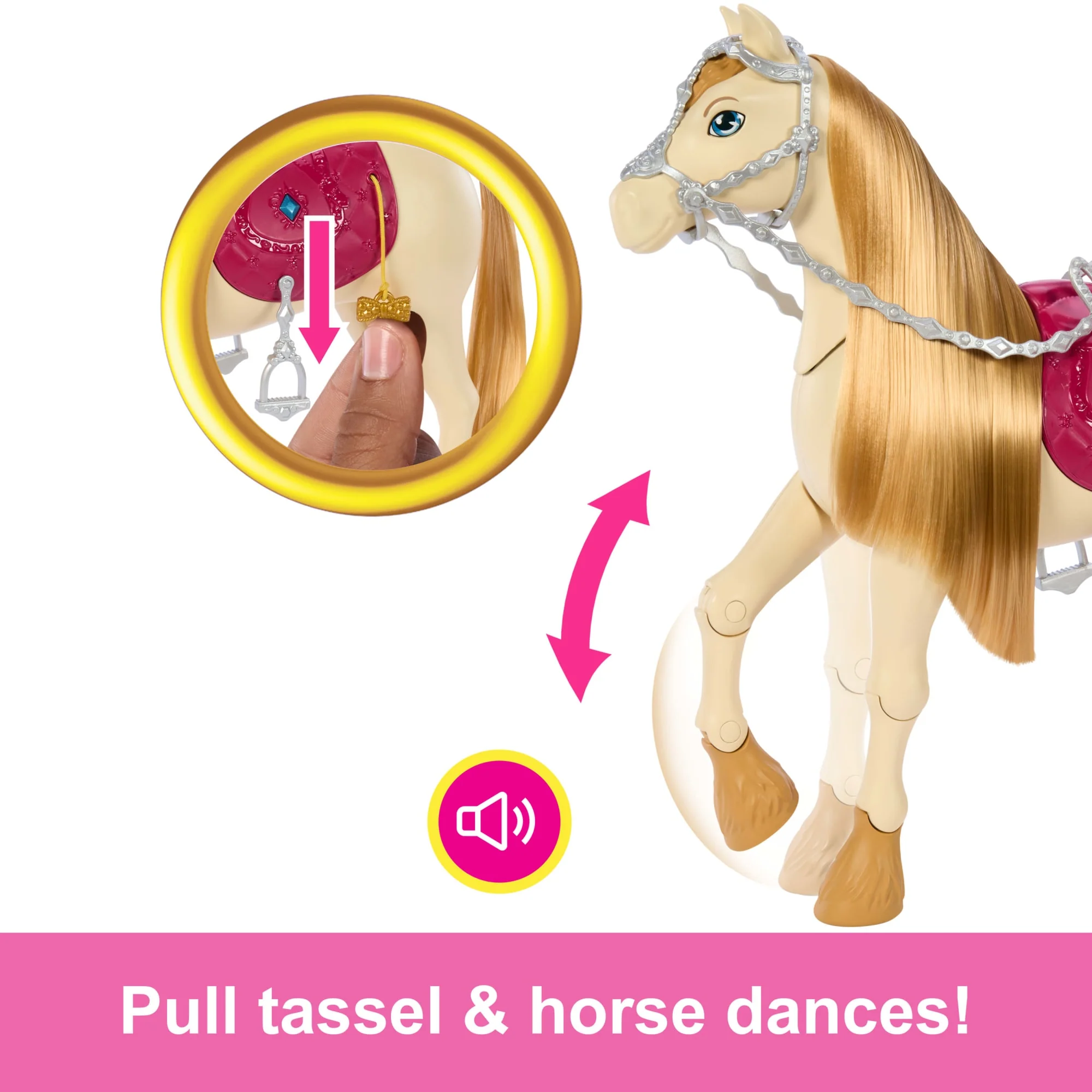 Barbie Mysteries: The Great Horse Chase interactive Toy Horse With Sounds, Music & Accessories