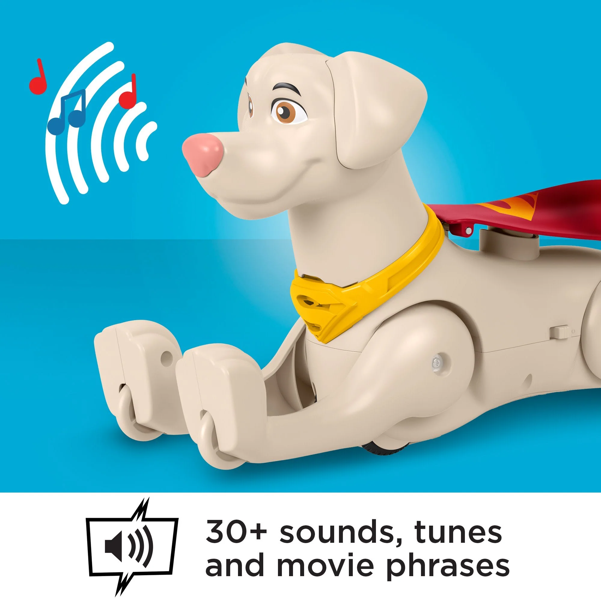 Fisher-Price DC League Of Super-Pets Krypto Toy With Sounds Phrases & Motorized Motion, Rev & Rescue