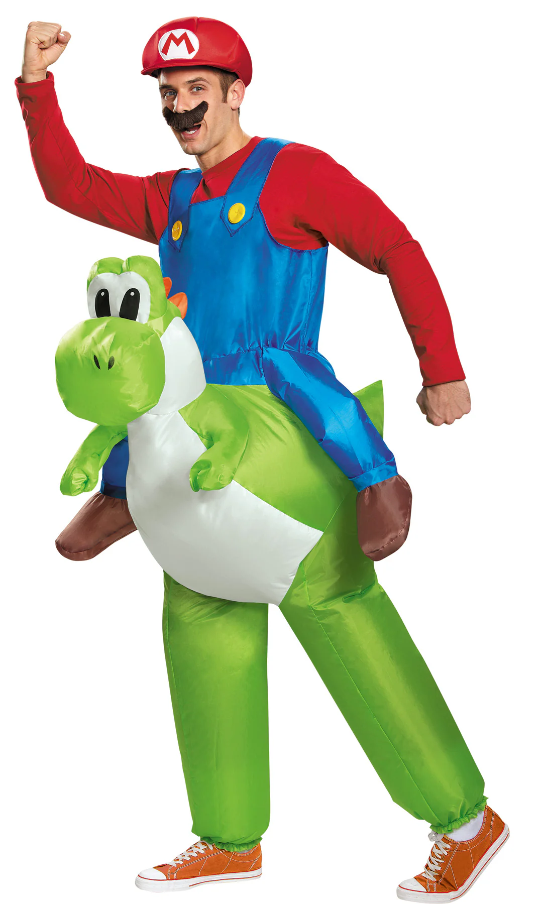 Mario Riding Yoshi Inflatable Ride