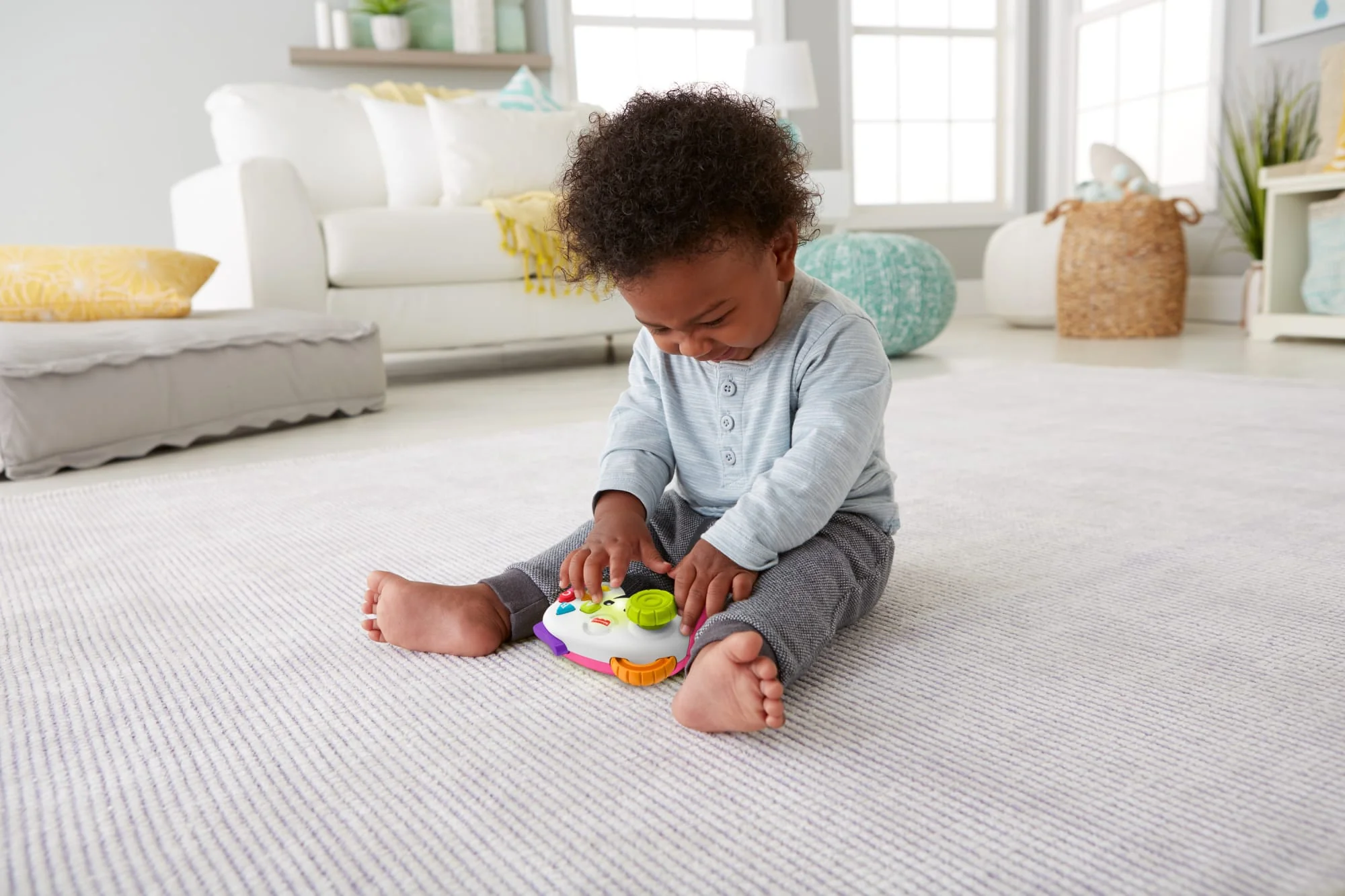 Fisher-Price Laugh & Learn Game & Learn Controller, Pink Interactive Infant Toy