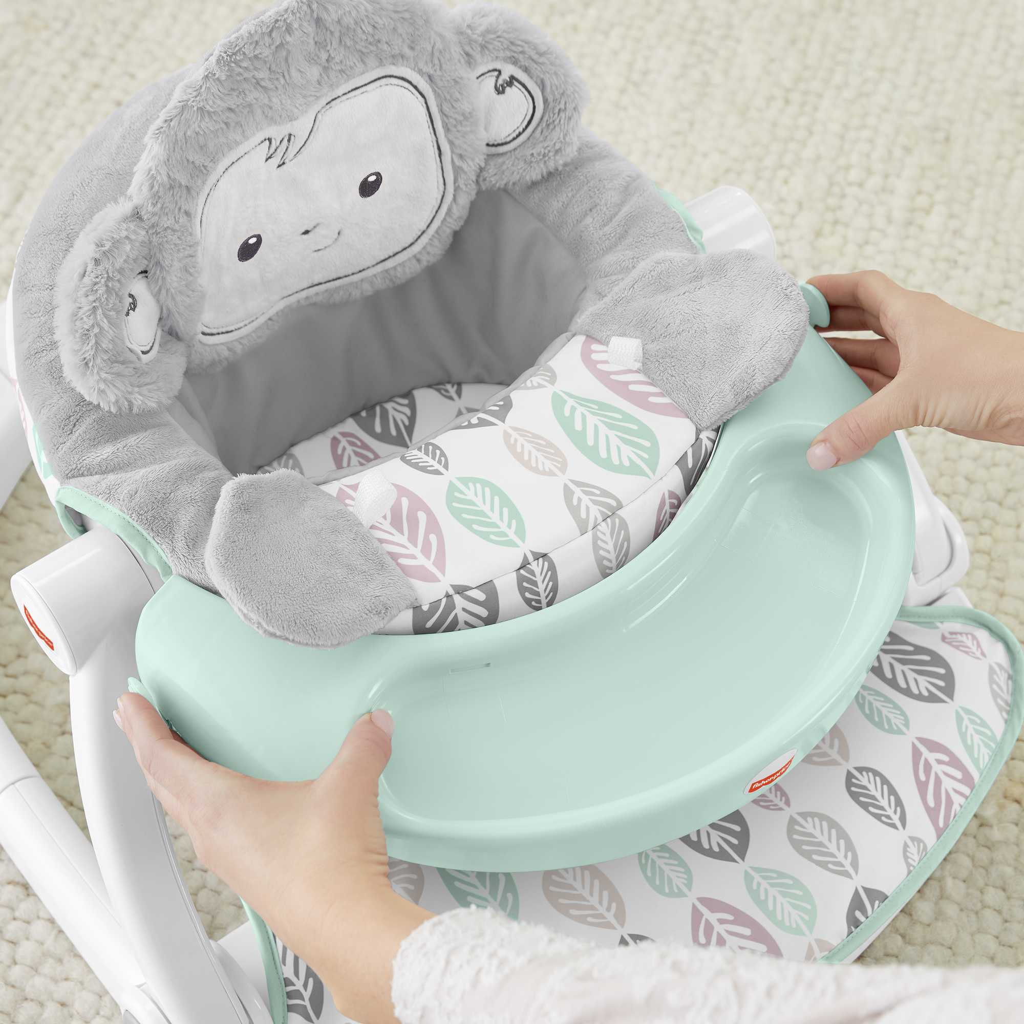 Sweet Snugamonkey Sit-Me-Up Floor Seat With Tray