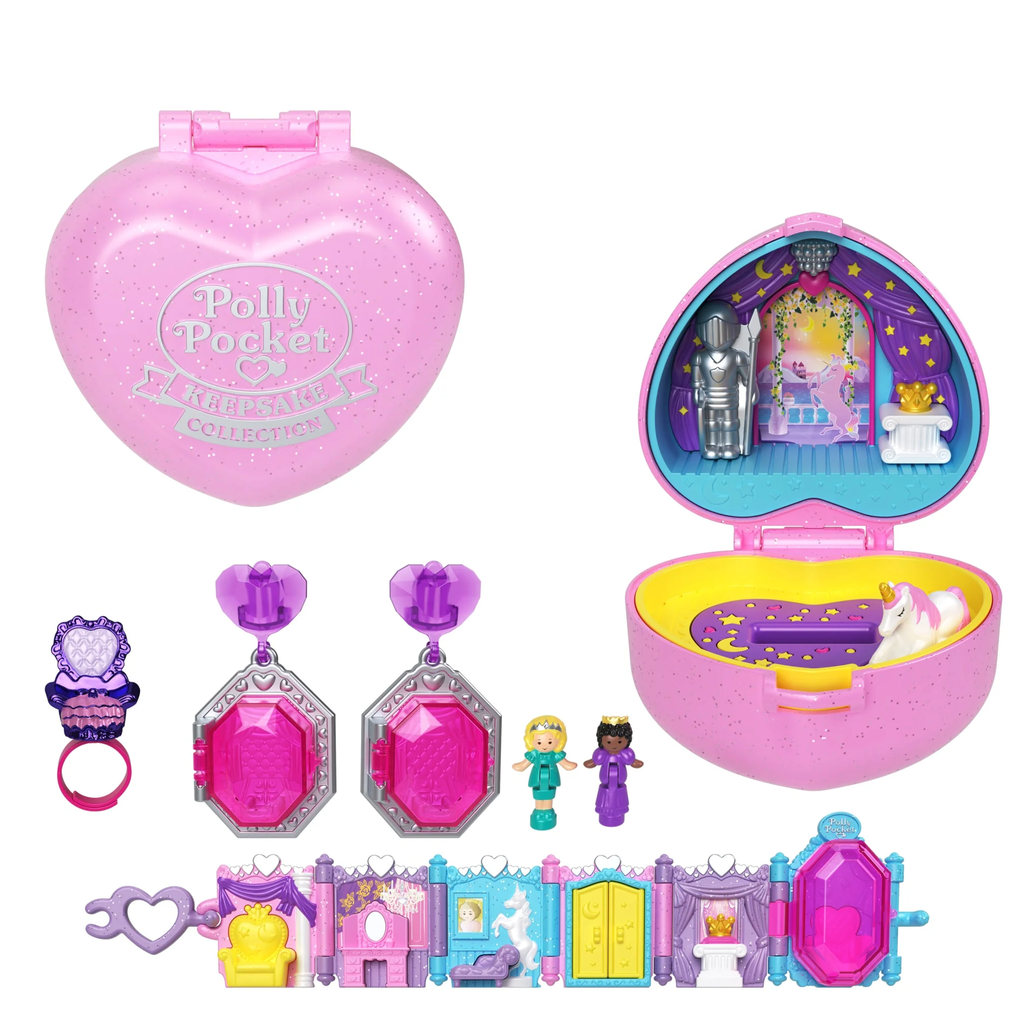 Polly Pocket Keepsake Collection Royal Ball Jewelry Set, Special Box, 4 & Up