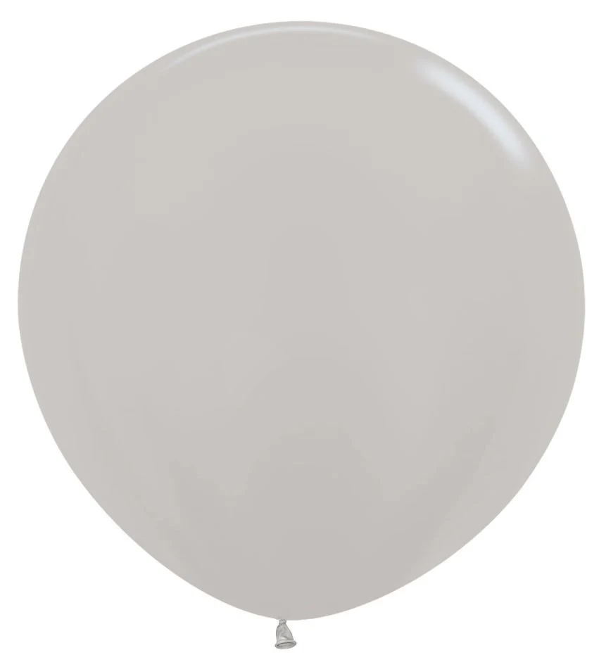 36 inch Sempertex Metallic Silver Latex Balloons 10ct