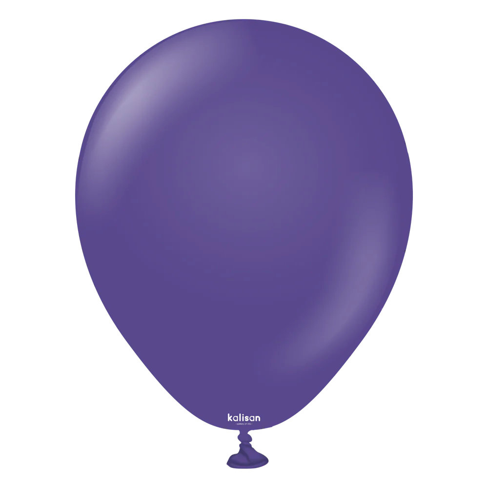 5 inch Kalisan Standard Violet Latex Balloons 100ct