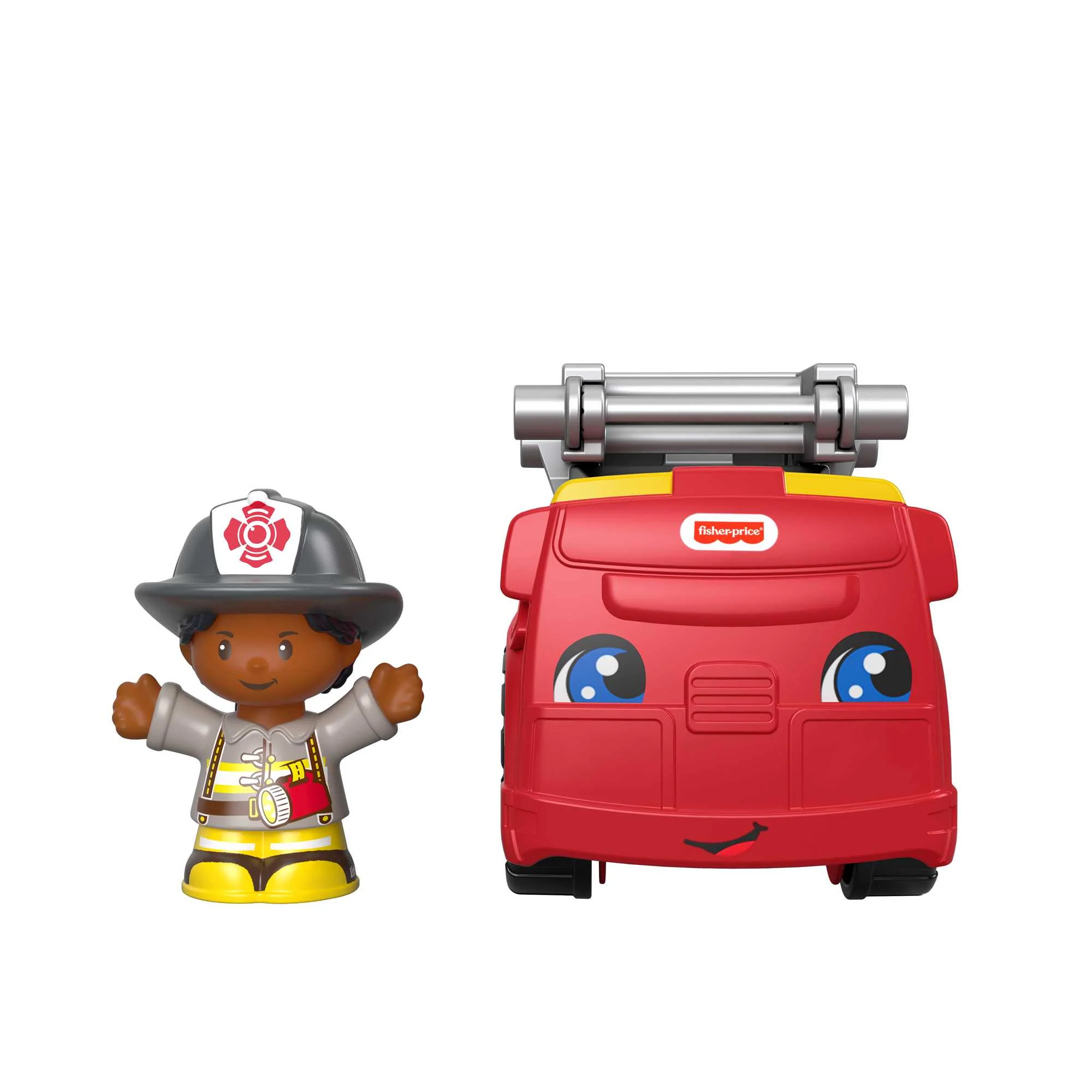 Fisher-Price Little People To the Rescue Fire Truck & Firefighter Figure For Toddlers
