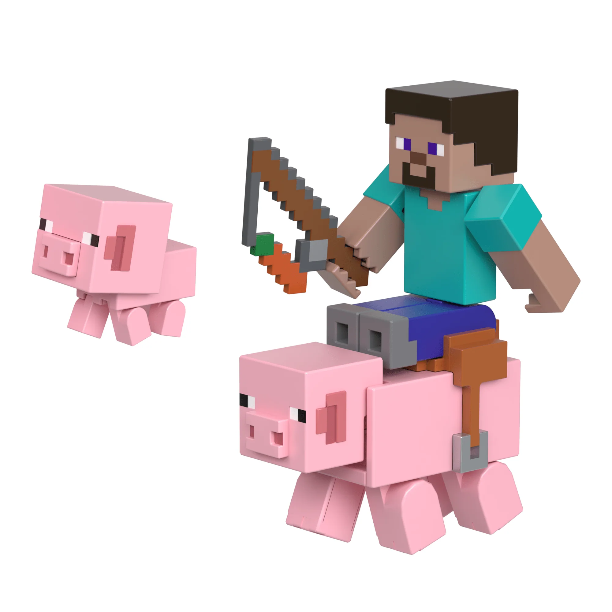 Minecraft Toys, 2-Pack Of Action Figures, Gifts For Kids