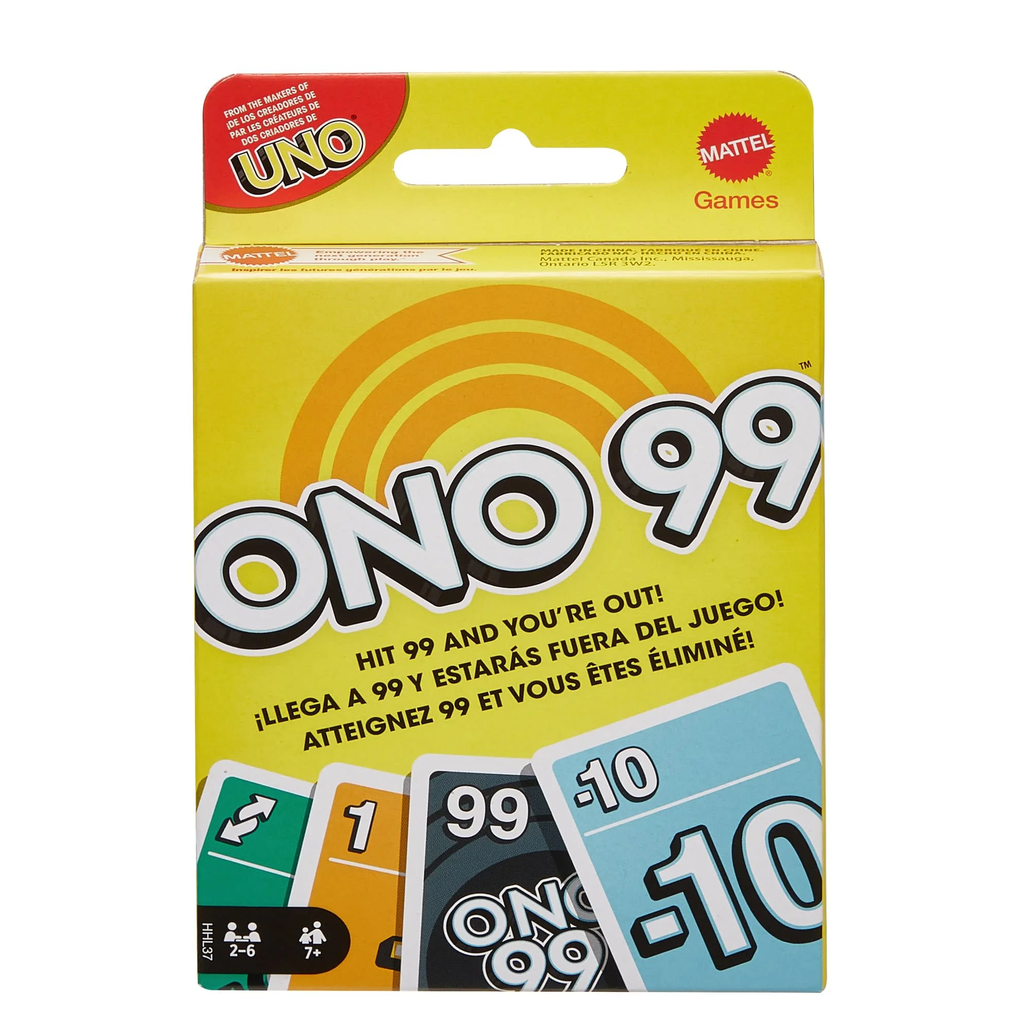 Ono 99 Card Game For 2 To 10 Players Ages 7 Years & Older