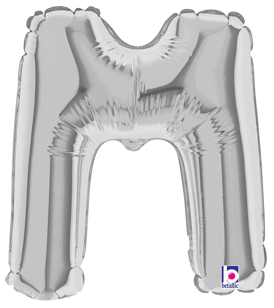Betallic M Silver 7 inch Air-Filled Shape 1ct