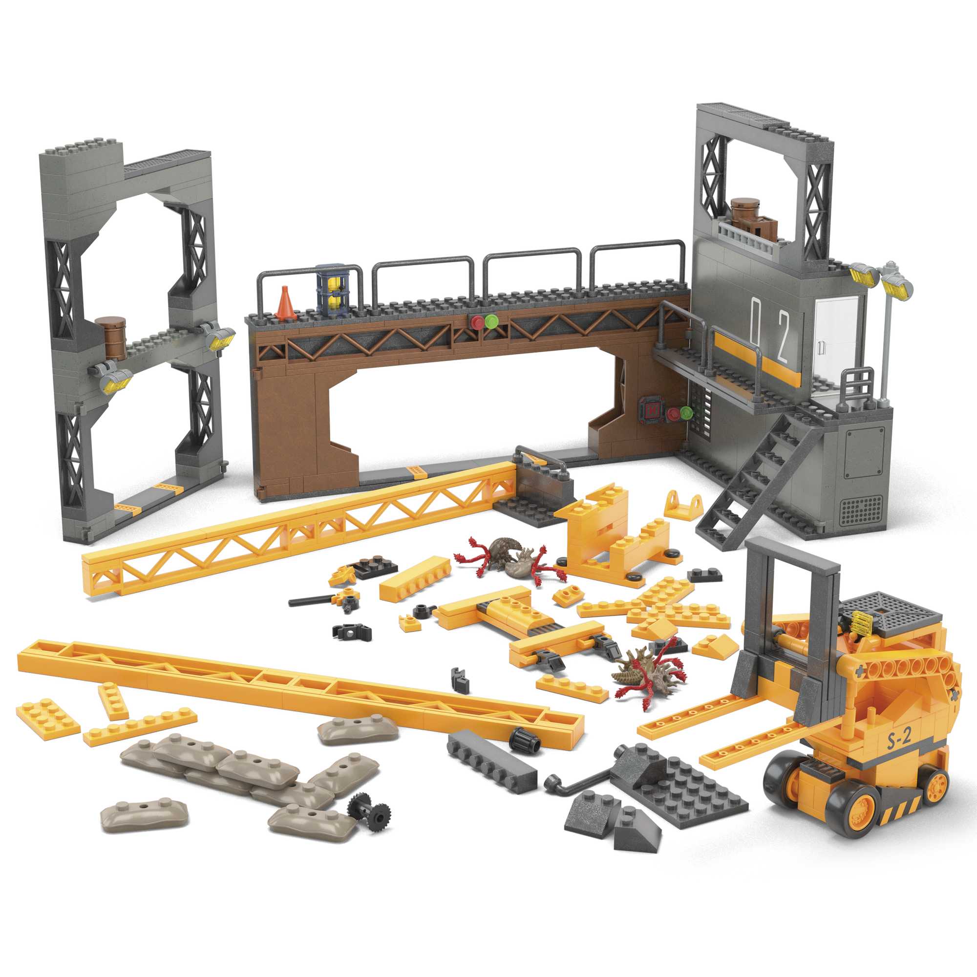 MEGA Halo Floodgate Firefight Building Toy Kit With 4 Micro Action Figures (634 Pieces)