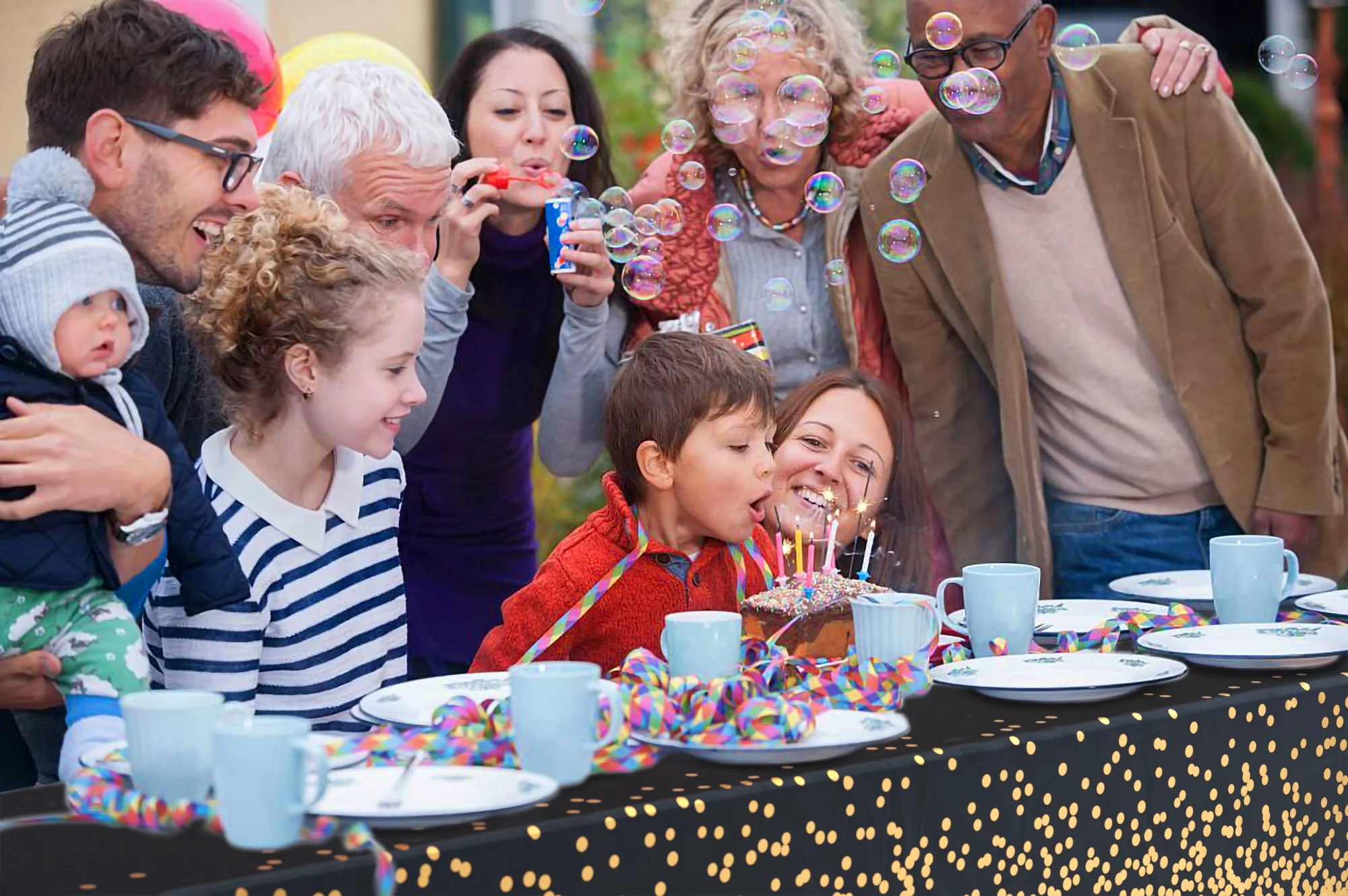 Celebrate Printed Table Cover 54