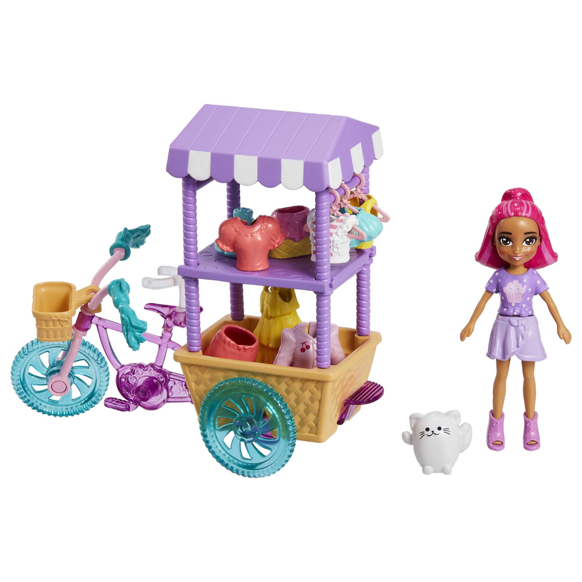 Polly Pocket Treats & Trends Bicycle Cart