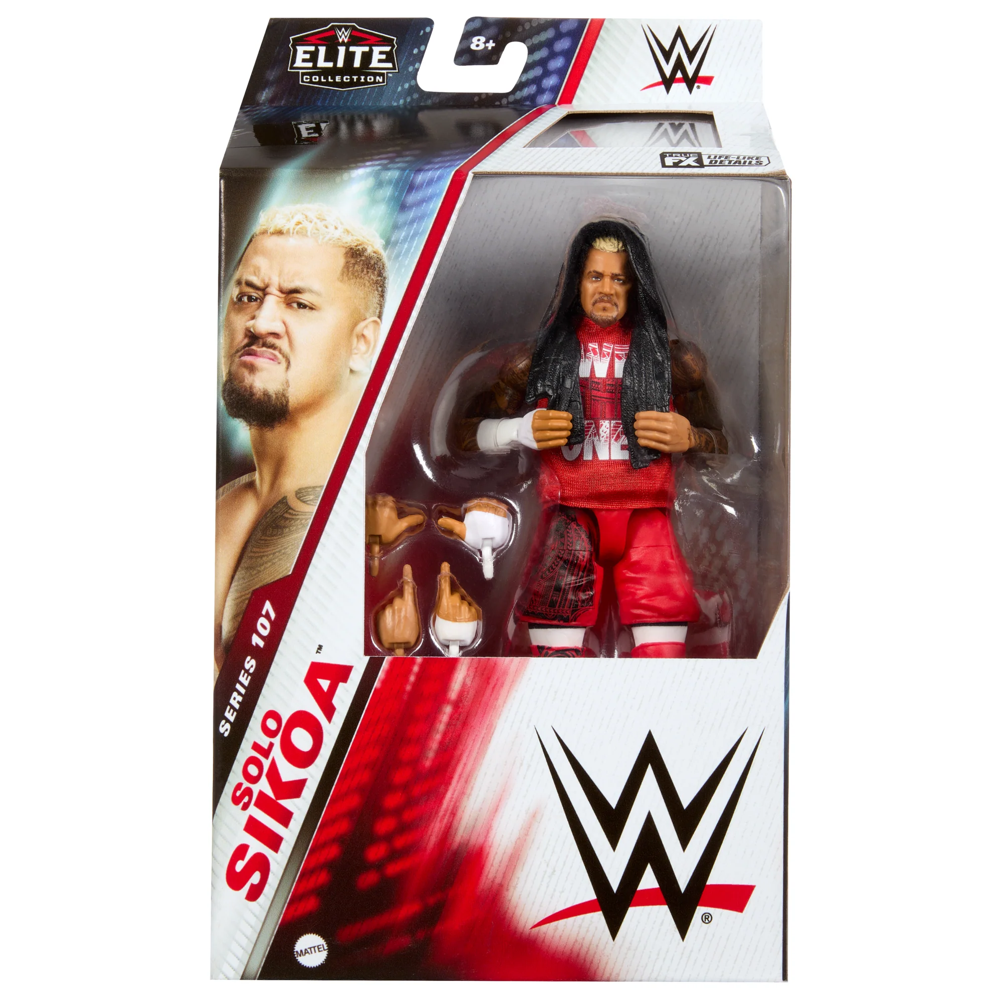 WWE Elite Solo Sikoa Action Figure, 6-inch Collectible Superstar With Articulation & Accessories