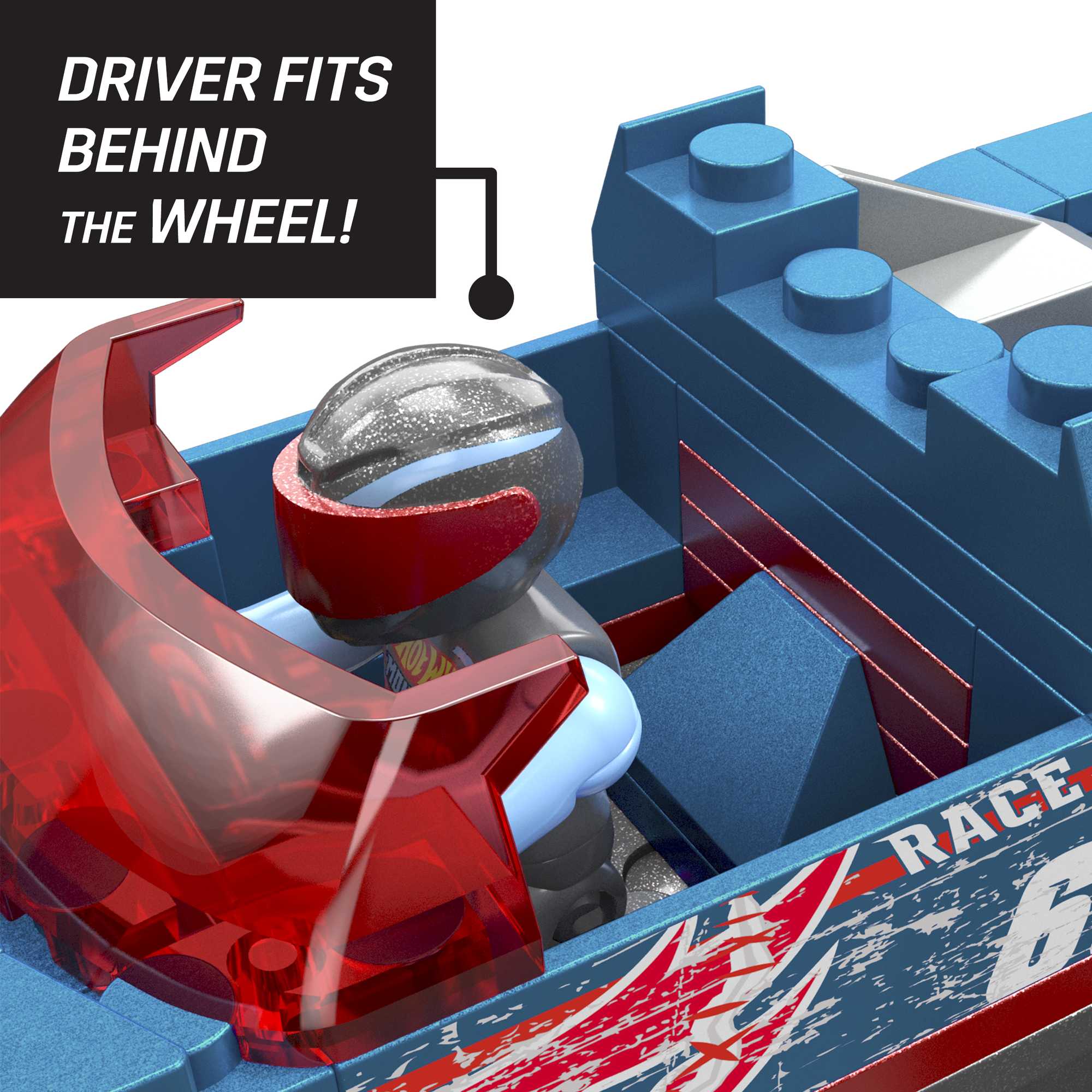 MEGA Hot Wheels Smash n Crash Race Ace Monster Truck Building Set (85 Pcs)