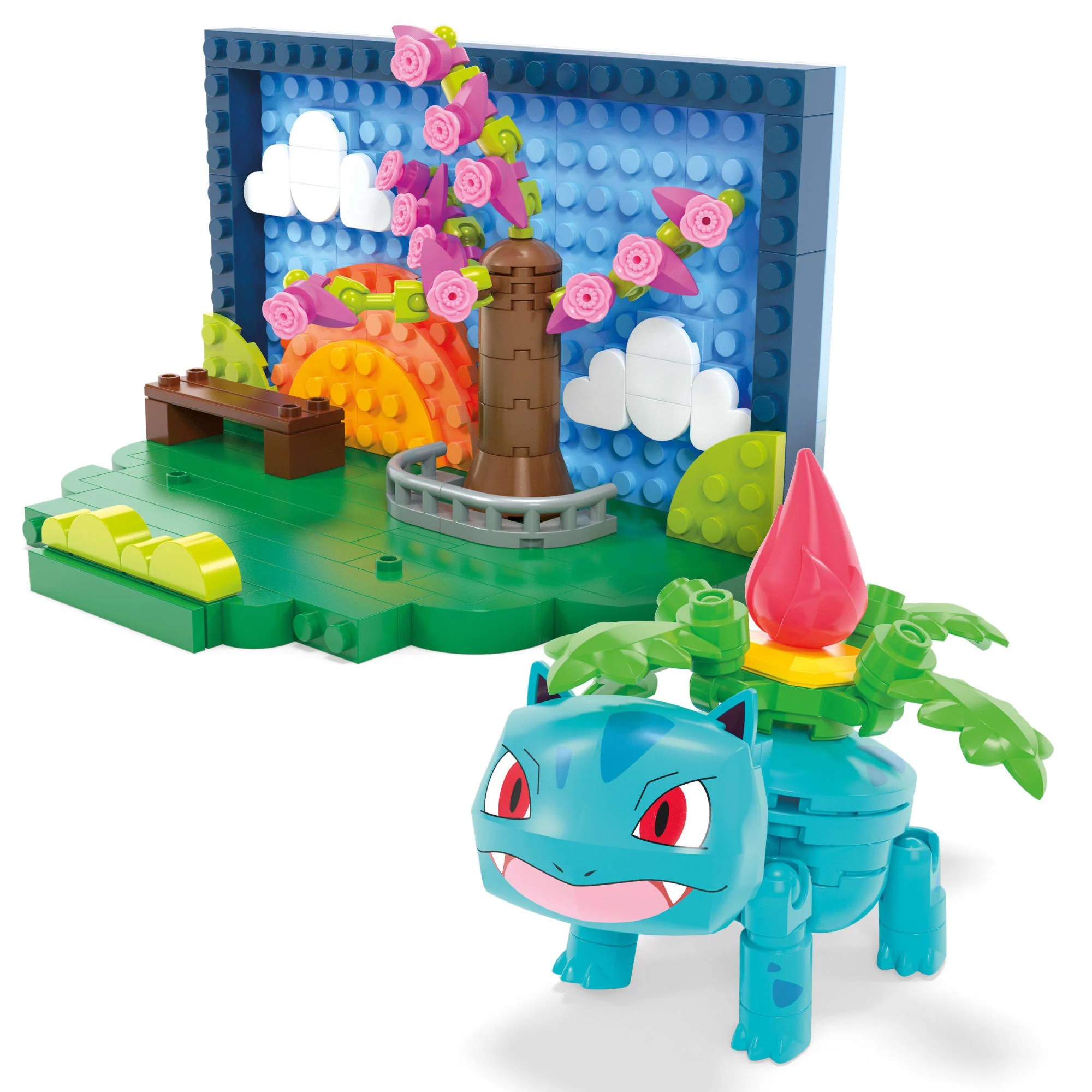 MEGA Pok��mon Park Scene Building Toy Kits With 1 Action Figure (220 Pieces) For Kids