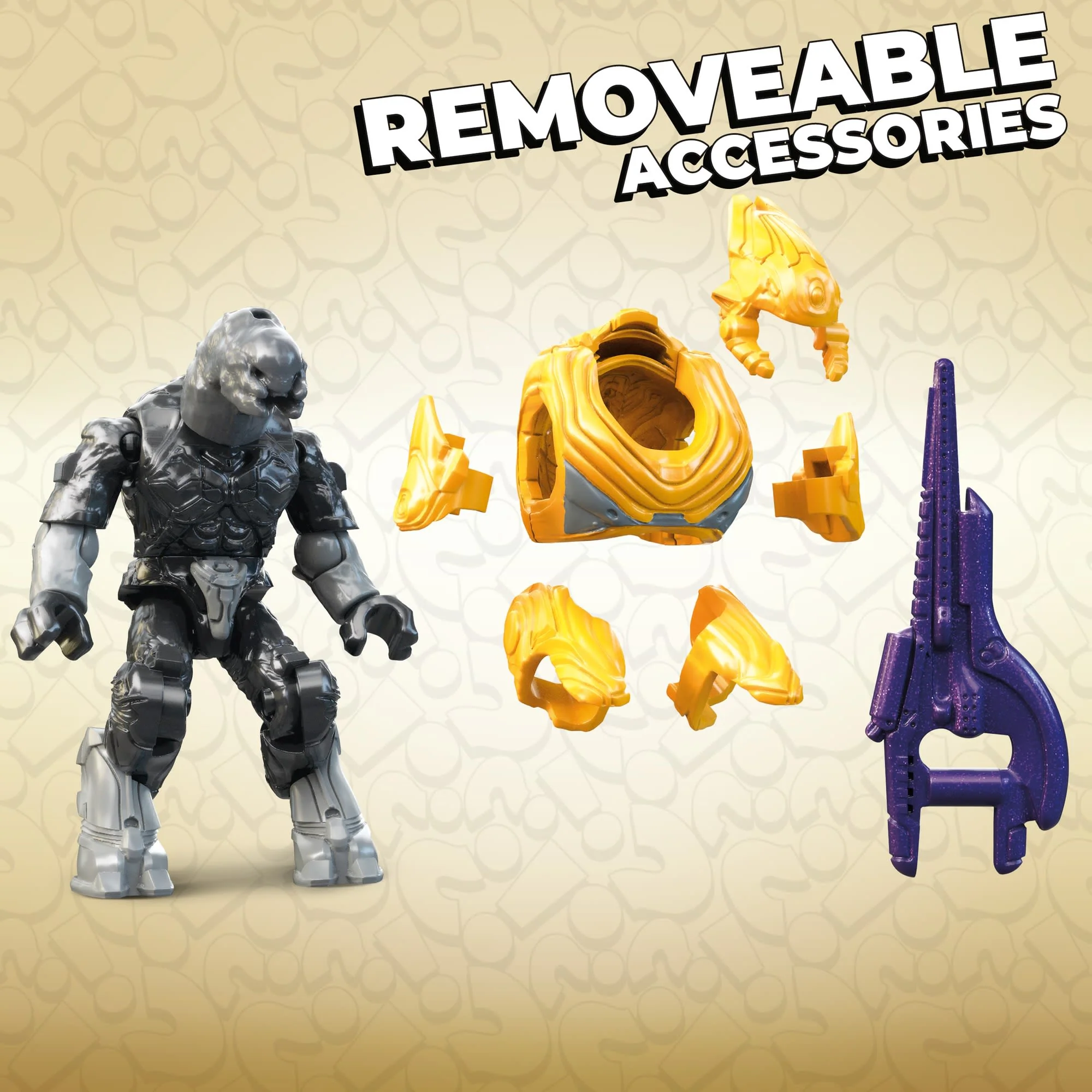 MEGA Halo Universe Collection Series 3, Micro Action Figures Building Toy Kit [Blind Packs]