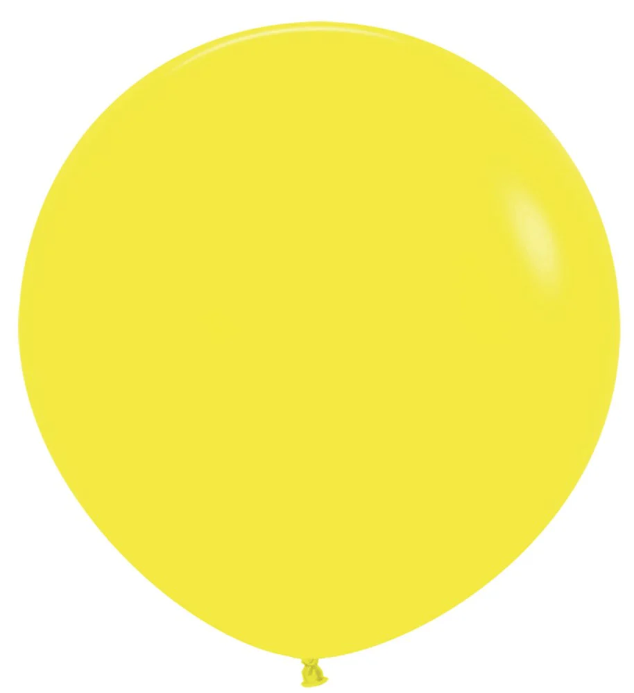 24 inch Sempertex Fashion Yellow Latex Balloons 10ct