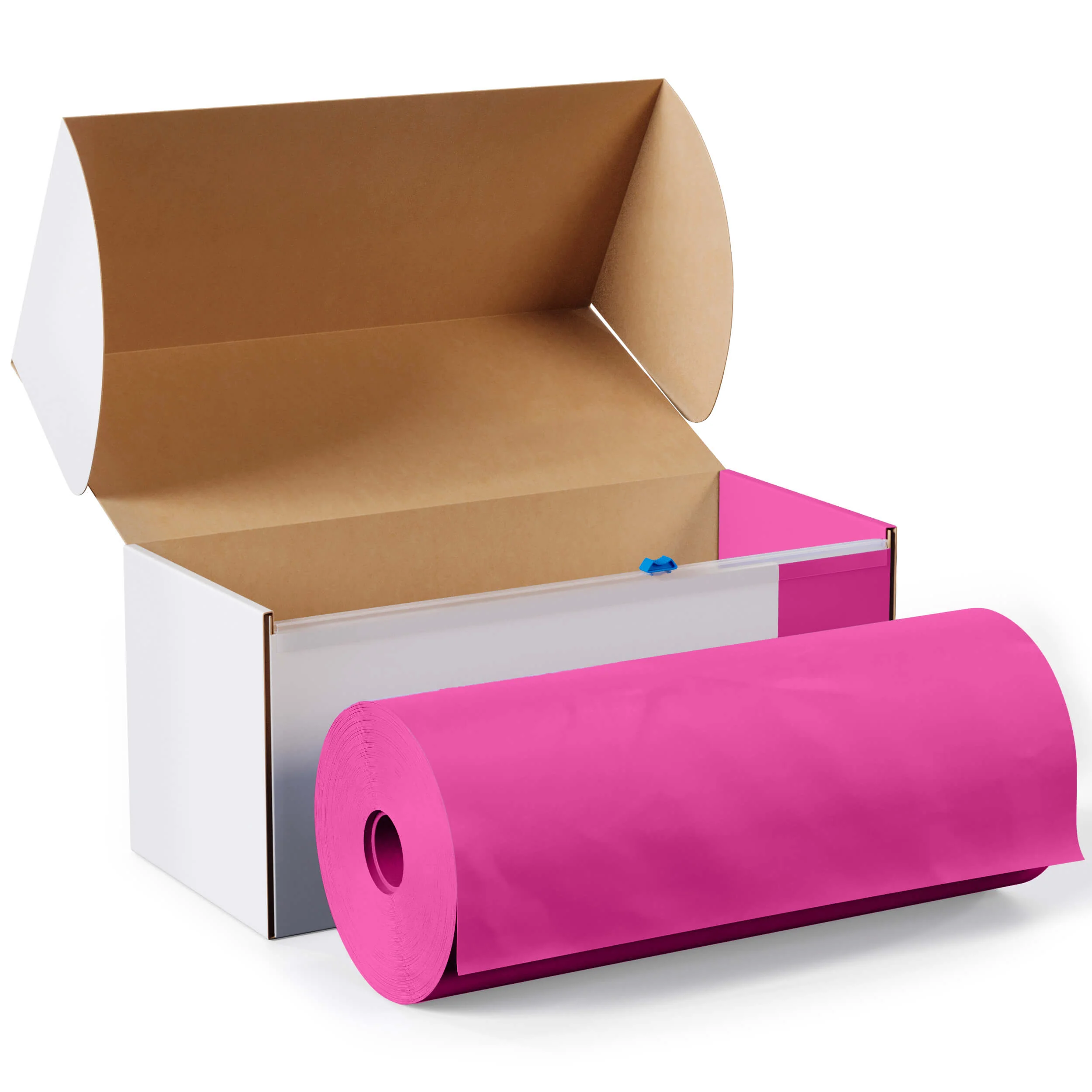 54 In. x 300 Ft. Cut To Size Table Roll | Hot Pink