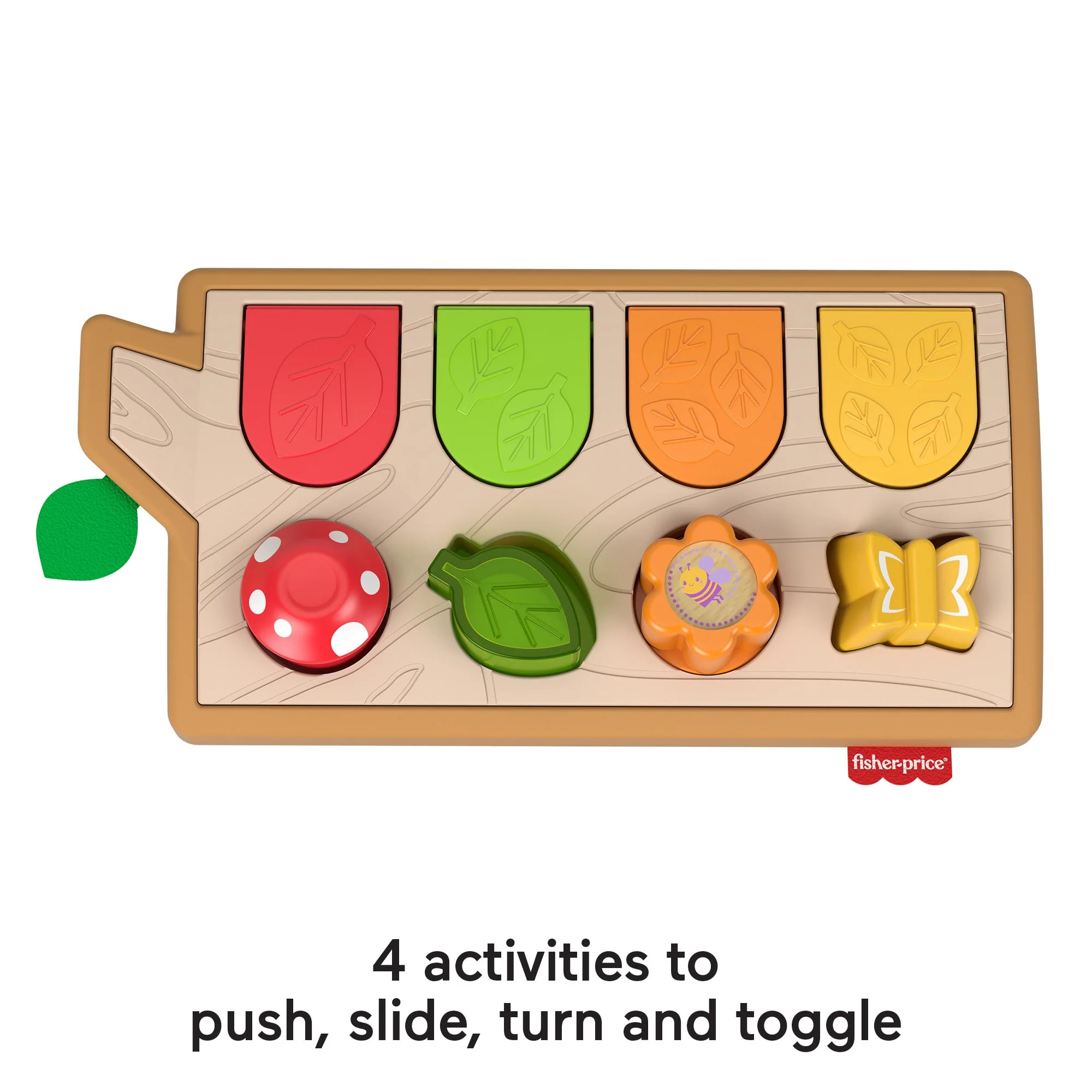 Fisher-Price Hide & Peek Pop-Up Animal-Themed Baby Sensory Activity Toy With Wood & Sounds