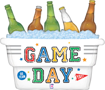 Betallic Game Day Cooler 27 inch Shaped Foil Balloon Packaged 1ct