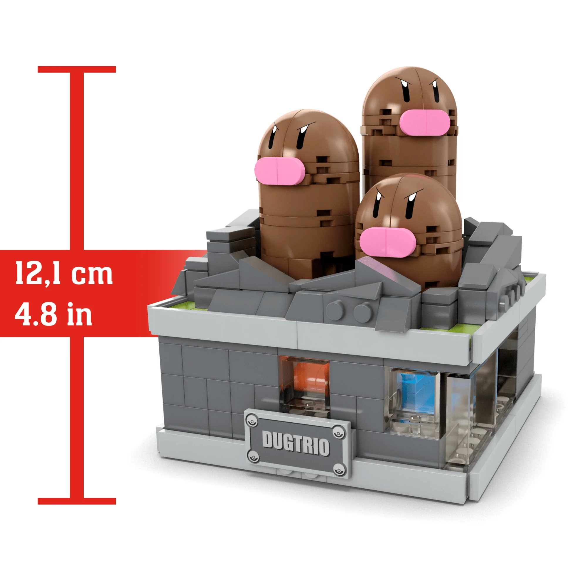 MEGA Pok��mon Mini Motion Dugtrio Building Toy Kit (350 Pieces) For Collectors