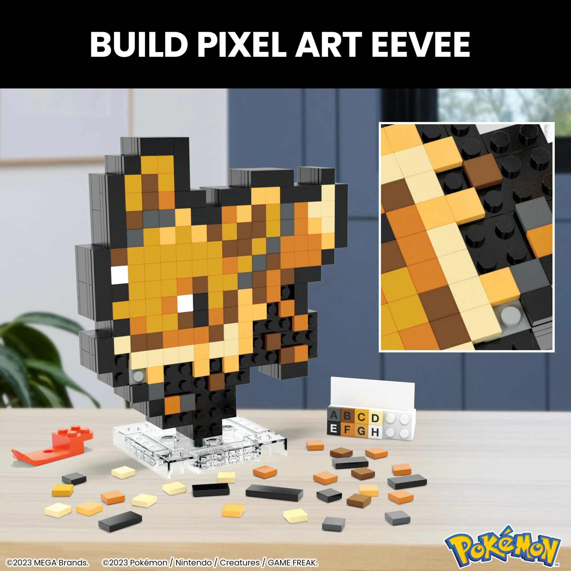 MEGA Pok��mon Eevee Building Toy Kit (323 Pieces) Retro Set For Collectors