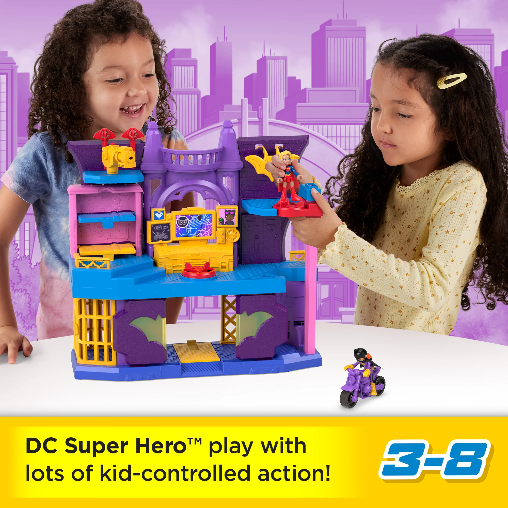Imaginext DC Super Friends Batgirl Hero Hideout Playset With 2 Figures & 5 Play Pieces