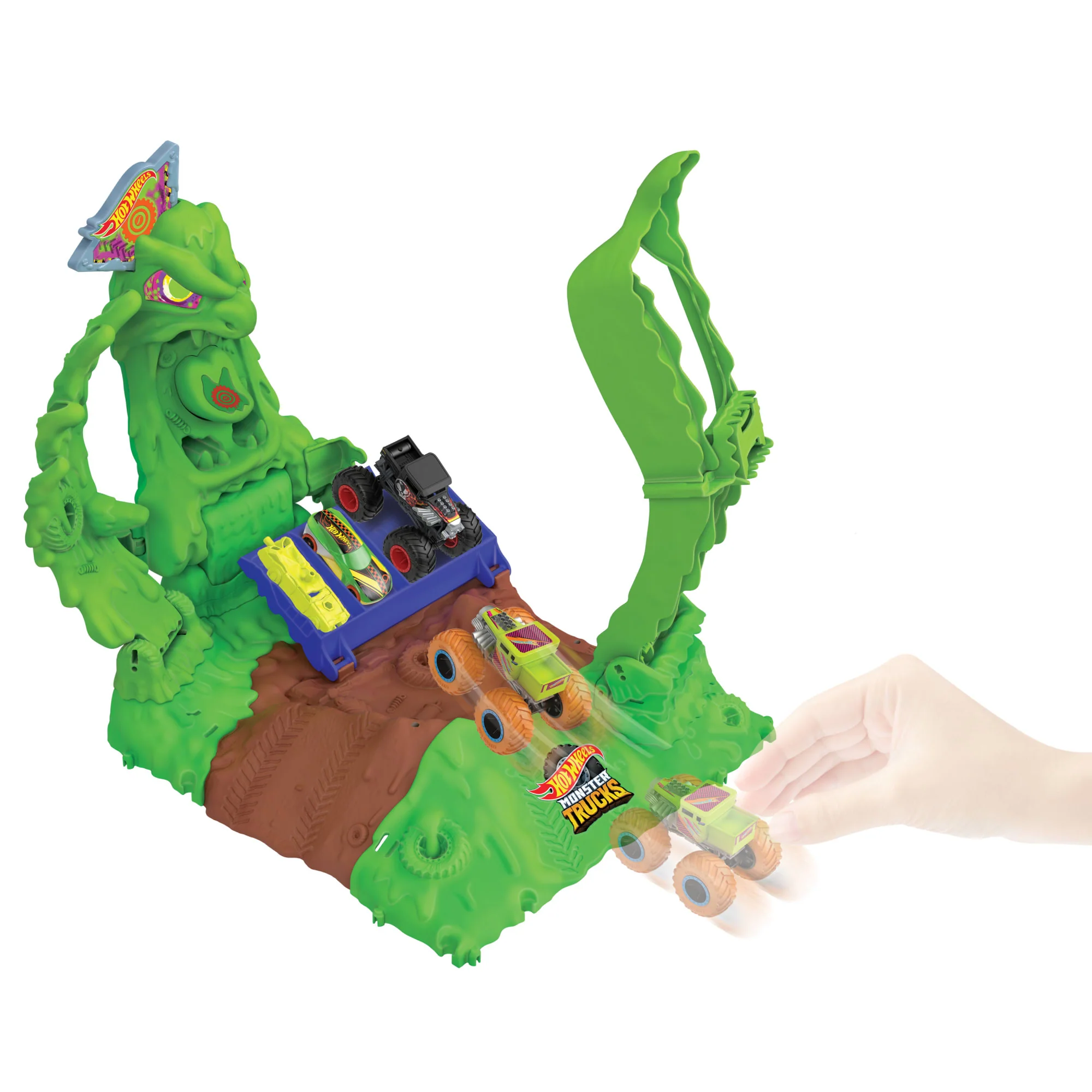 Hot Wheels?�C Mt Arena Smashers Phosphorescent Coffret Gunkster
