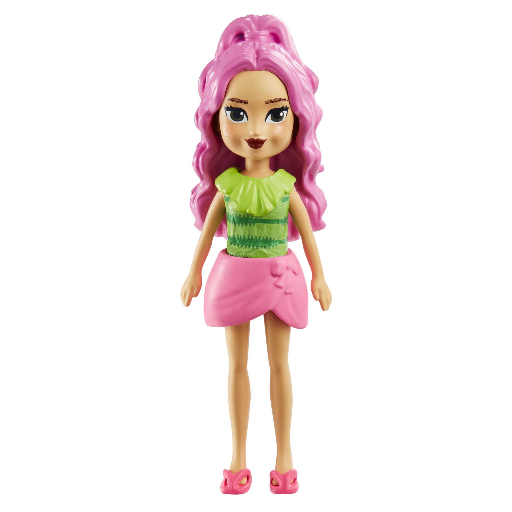 Polly Pocket 2 Dolls And 25 Accessories, Watermelon-Scented Fruity Pool Fun Fashion Pack
