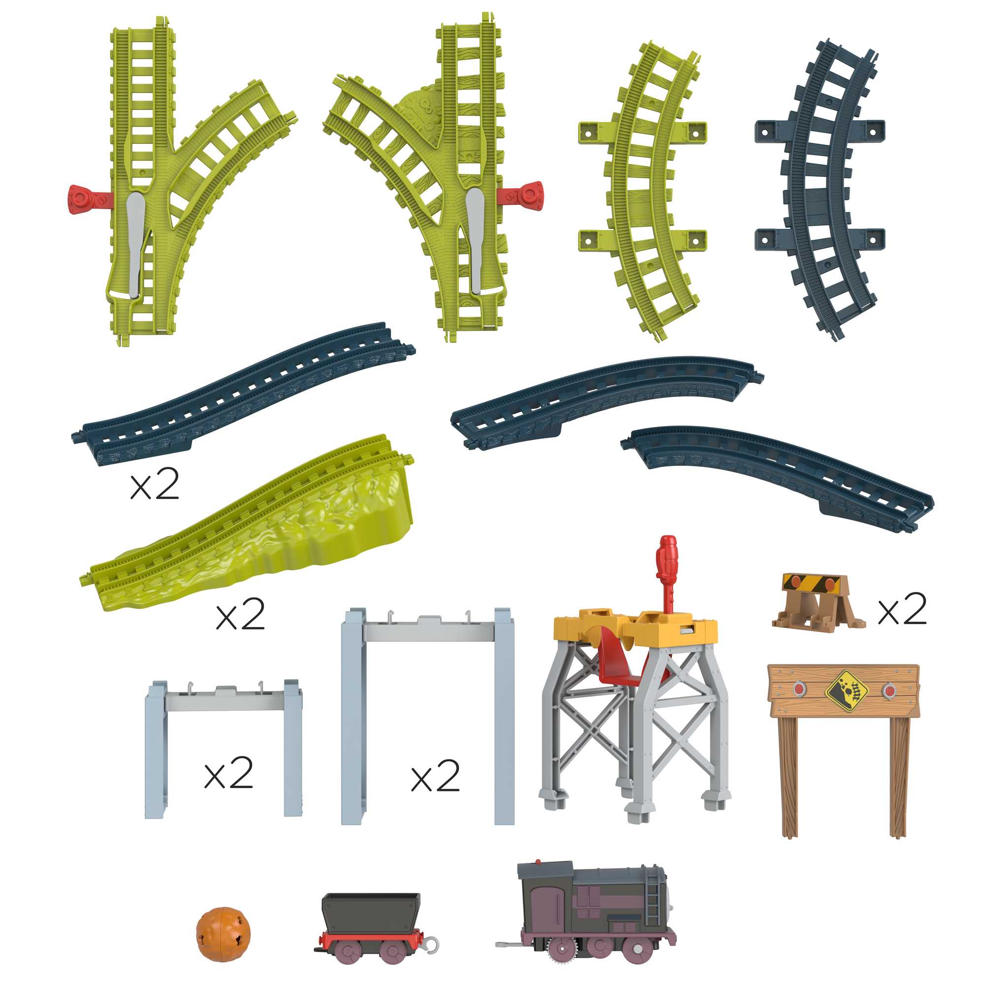 Thomas & Friends Diesel's Cargo Drop Motorized Toy Train & Track Set For Preschool Kids