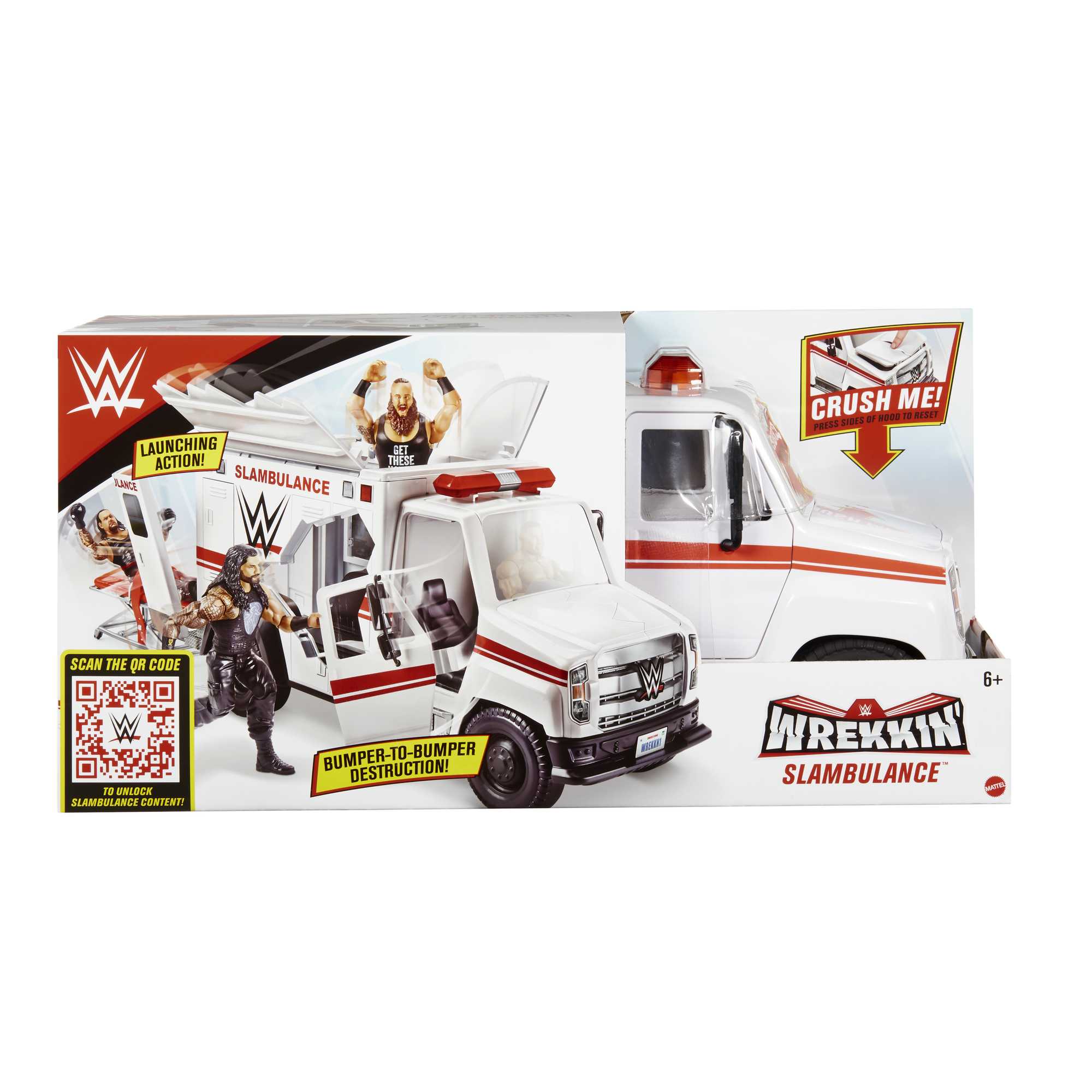 WWE Action Figure Vehicle Wrekkin Slambulance Ambulance
