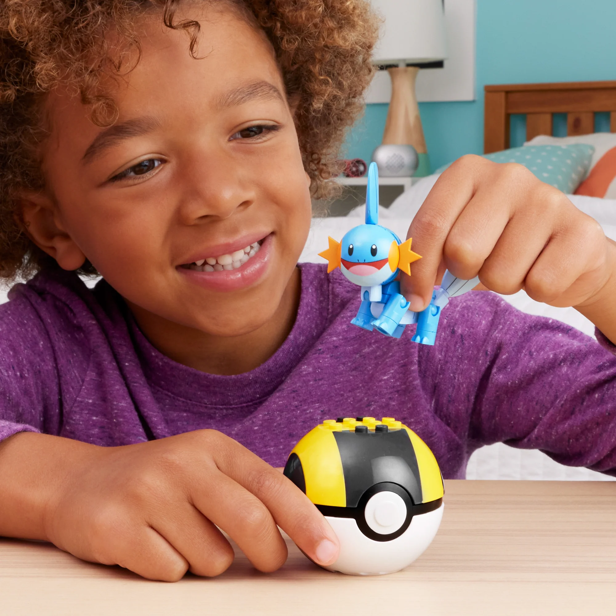 MEGA Pok��mon Mudkip Building Toy Kit, Poseable Action Figure (31 Pieces) For Kids