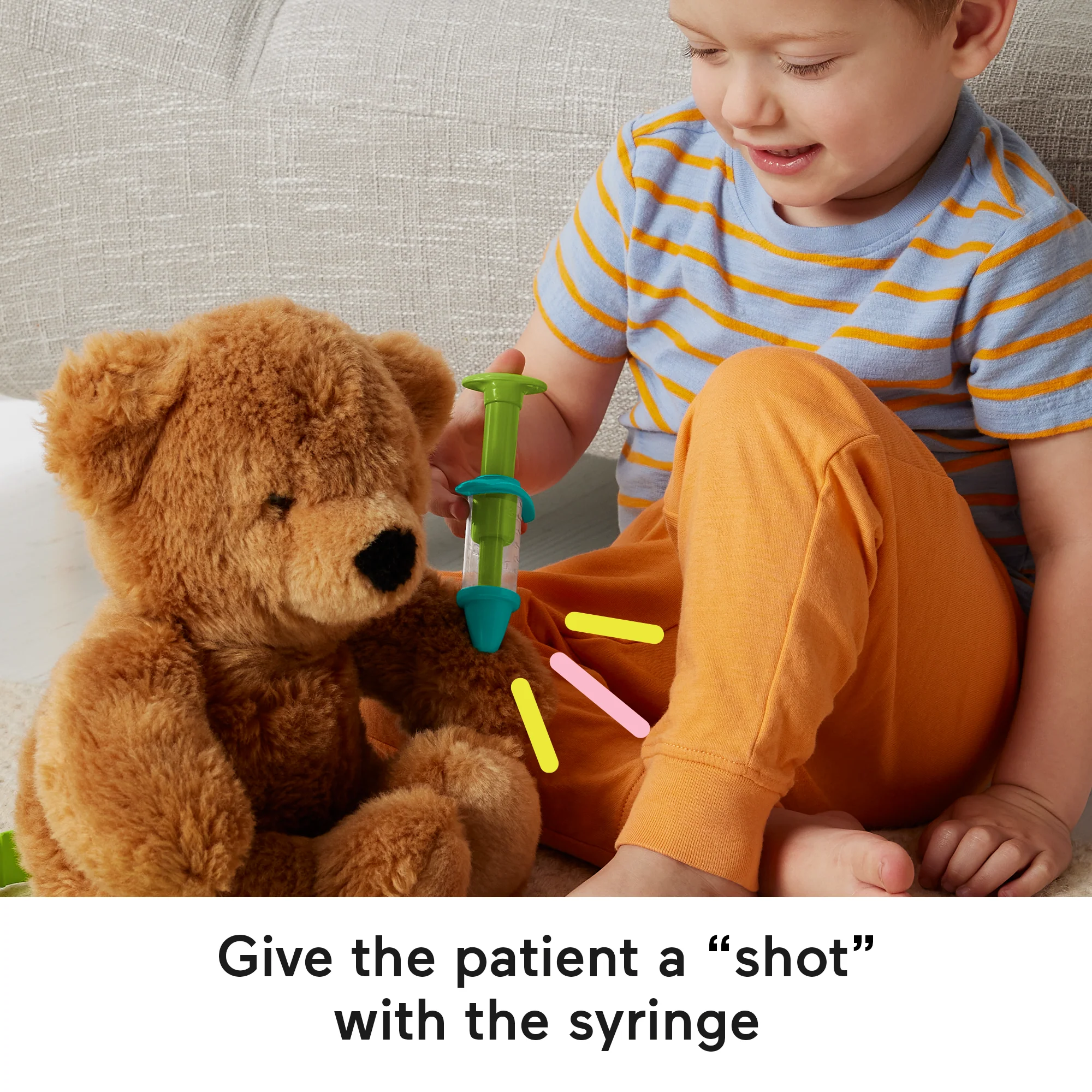 Fisher-Price Medical Kit 7-Piece Doctor Toys Preschool Pretend Play Set For Ages 3+ Years