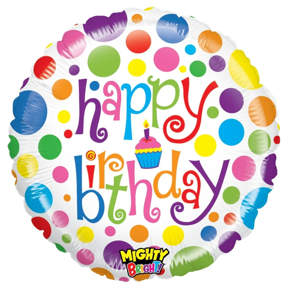 Betallic Mighty Colorful Birthday 21 inch Mighty Bright Balloon 1ct
