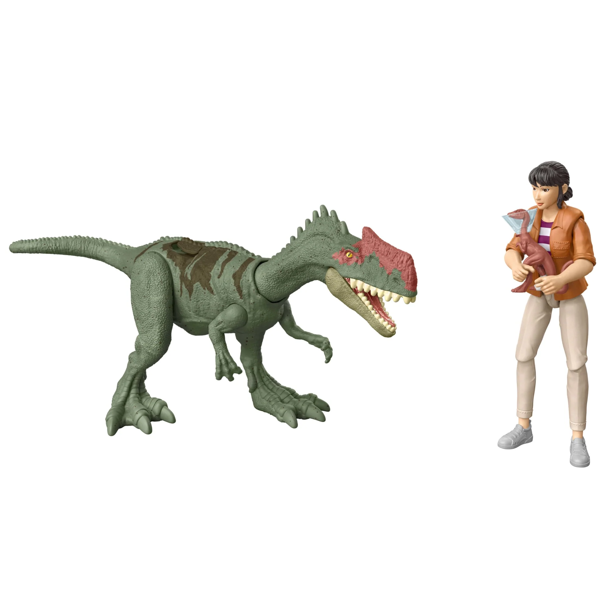 Jurassic World: Chaos Theory Storypack, Yaz & Monolophosaurus Action Figure Toys & 2 Accessories