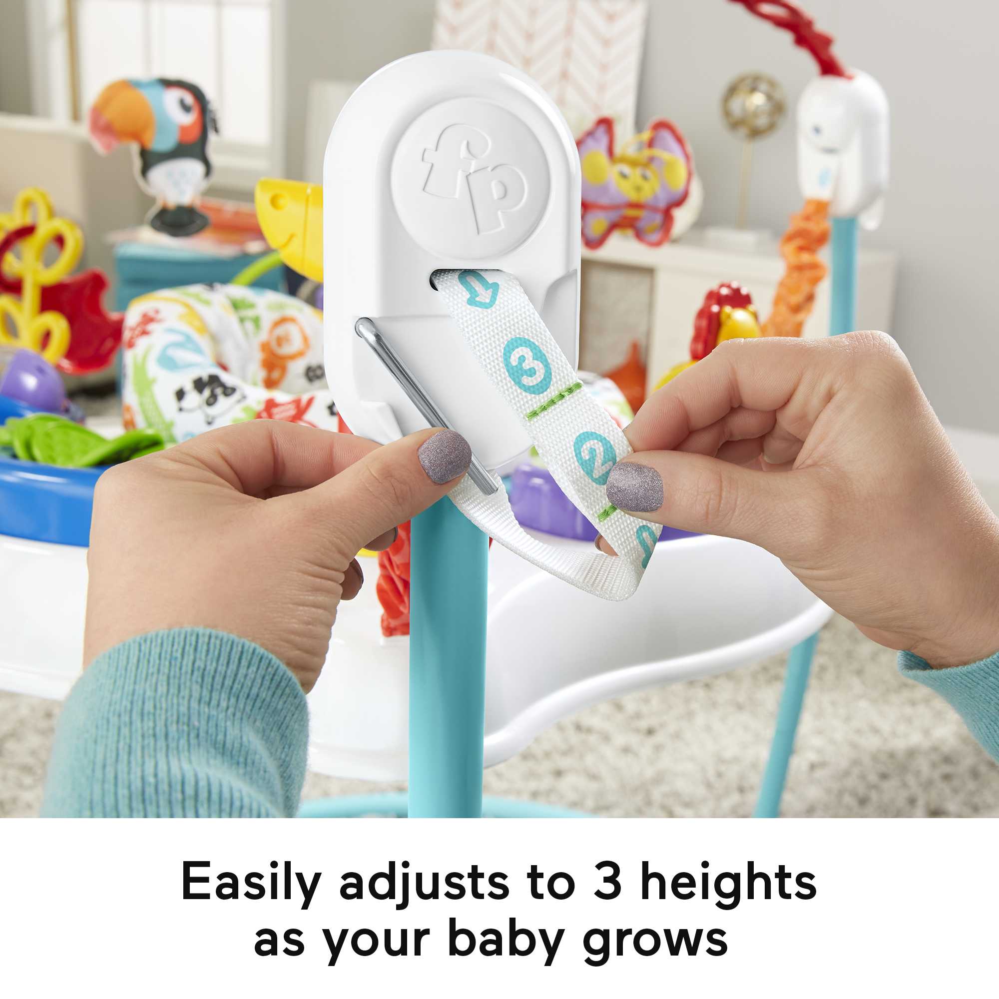 Fisher-Price Animal Activity Jumperoo With Music, Lights & Sounds