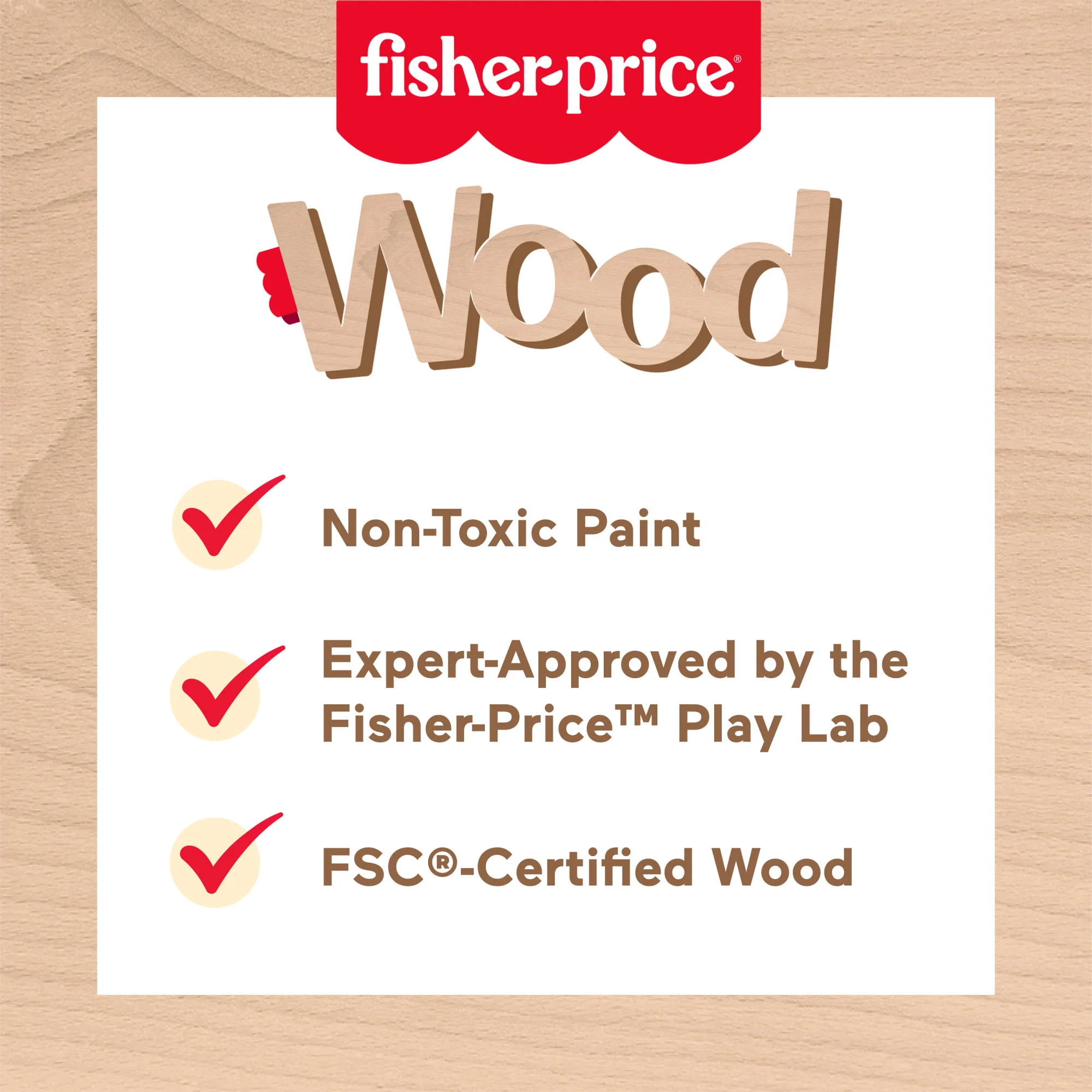 Fisher-Price Wooden Coffee Shop Set For Preschool Pretend Play, 20 Wood Pieces