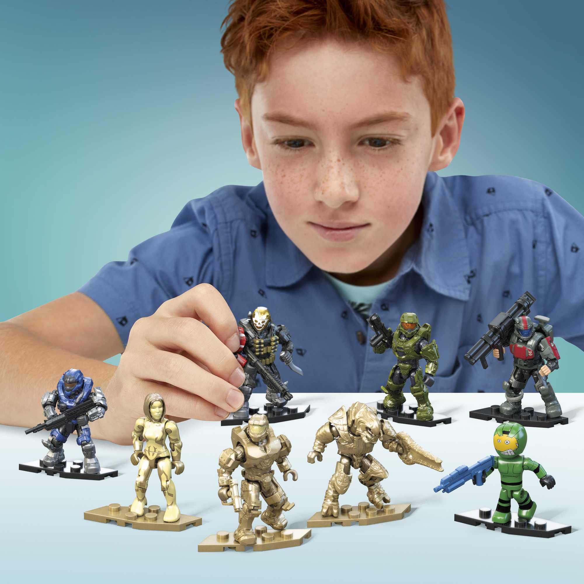 MEGA Halo 20th Anniversary Pack Building Kit With 20 Micro Action Figures (352 Pieces)