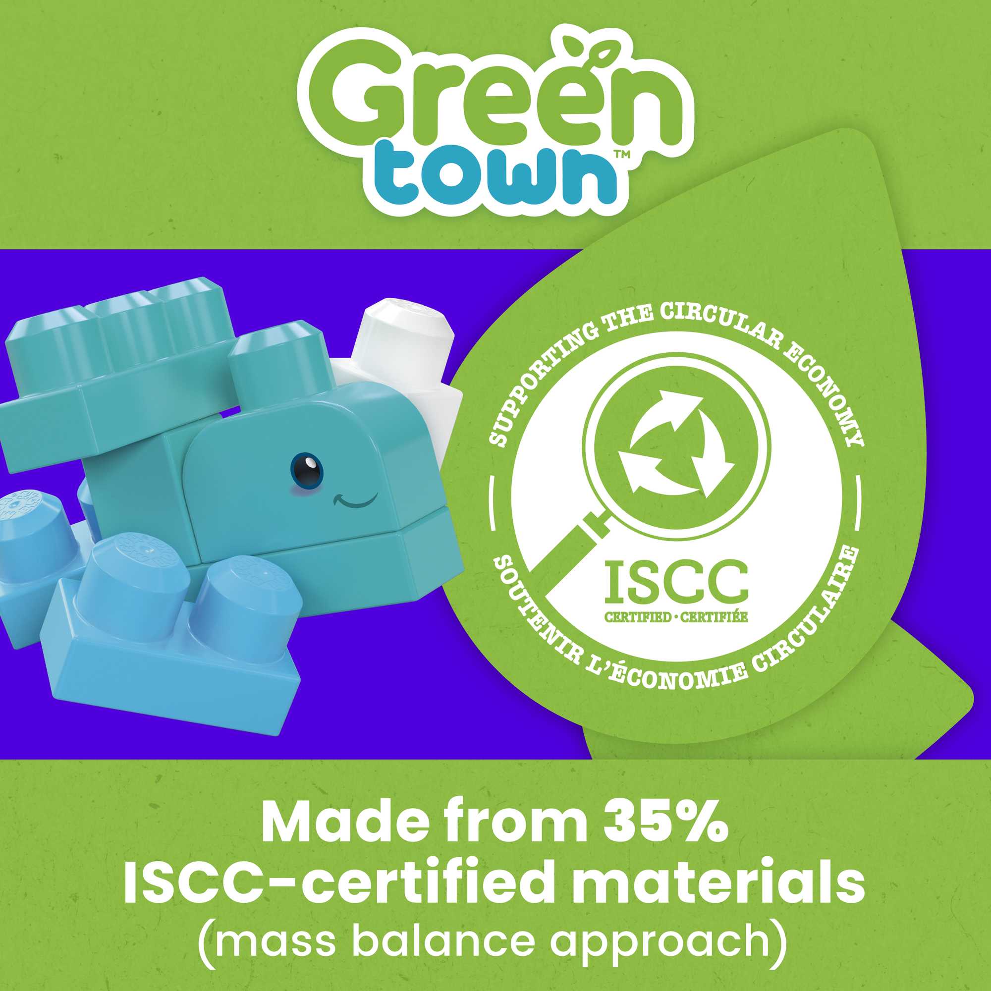 MEGA BLOKS Green Town Ocean Time Clean Up Building Toy Blocks (70 Pieces) For Toddler