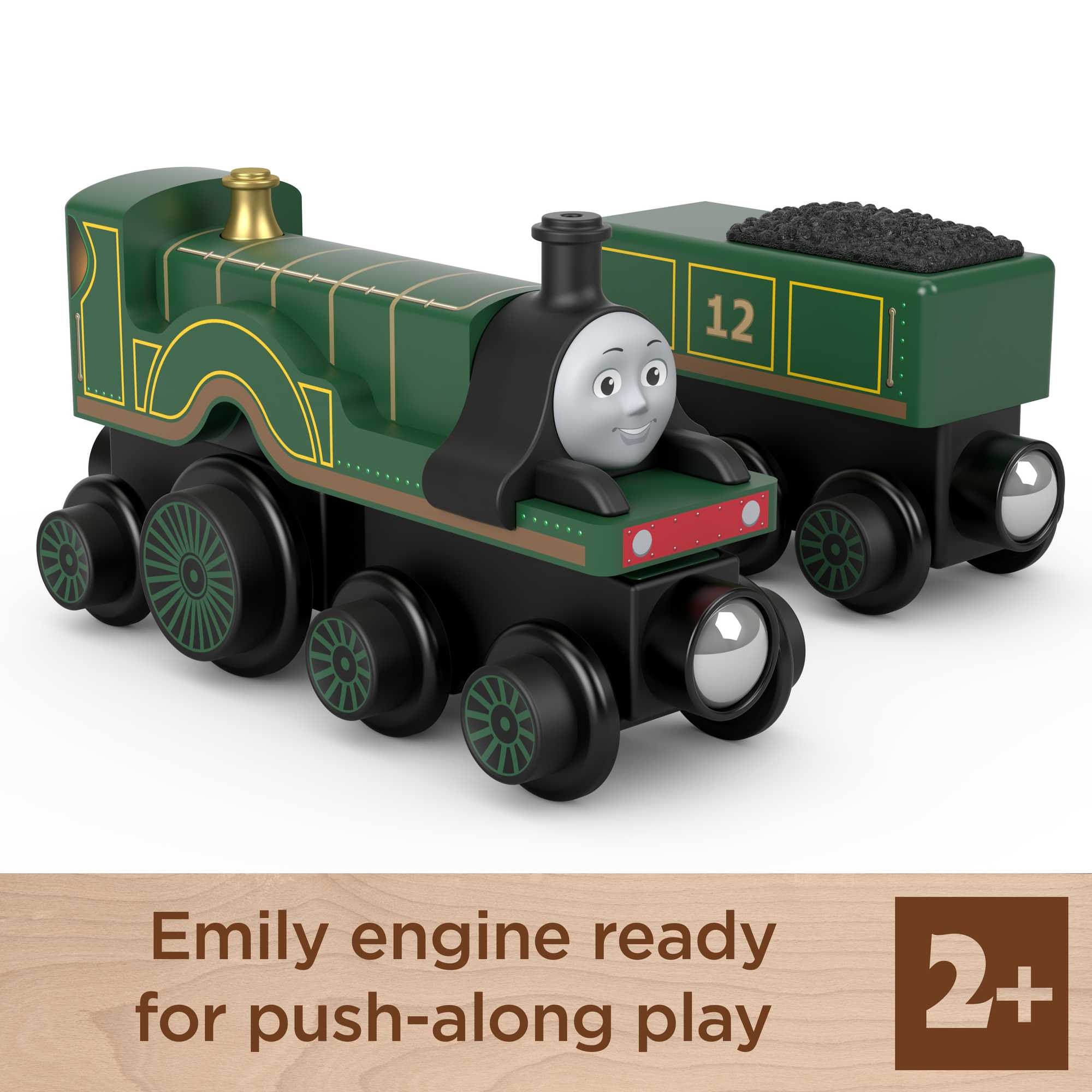 Fisher-Price Thomas & Friends Wooden Railway Emily Engine And Coal-Car