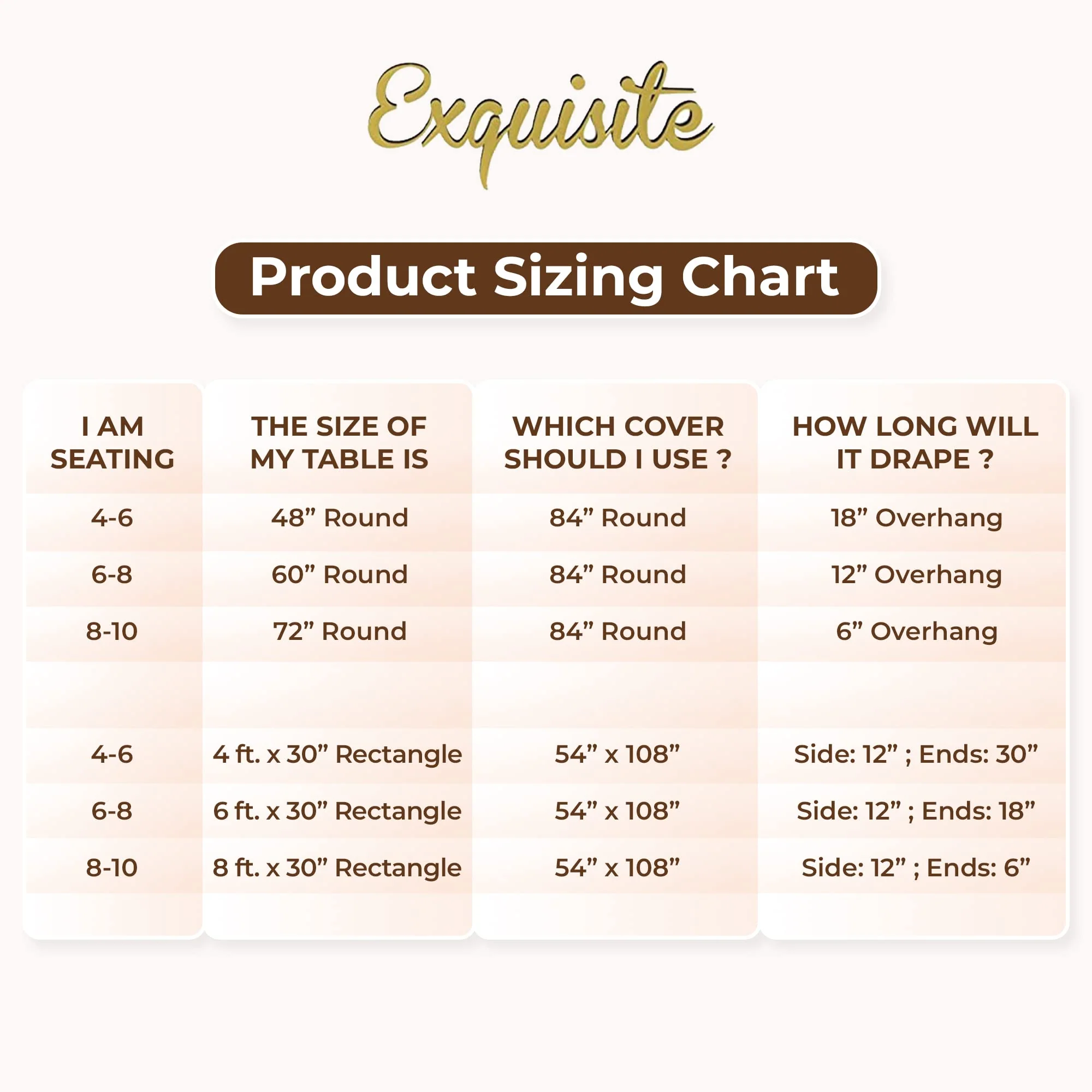 Premium Orange Table Cover