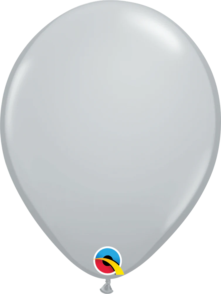 11 inch Qualatex Fashion Gray Latex Balloons ct