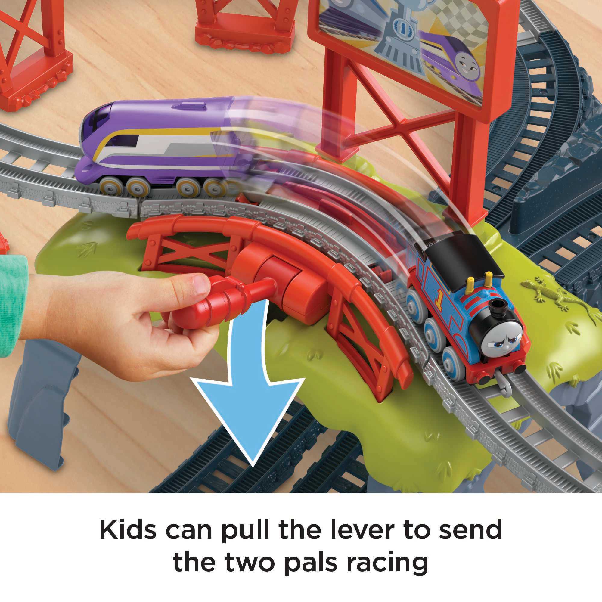 Thomas & Friends Race For the Sodor Cup Set With Thomas & Kana Push-Along Engines & Track