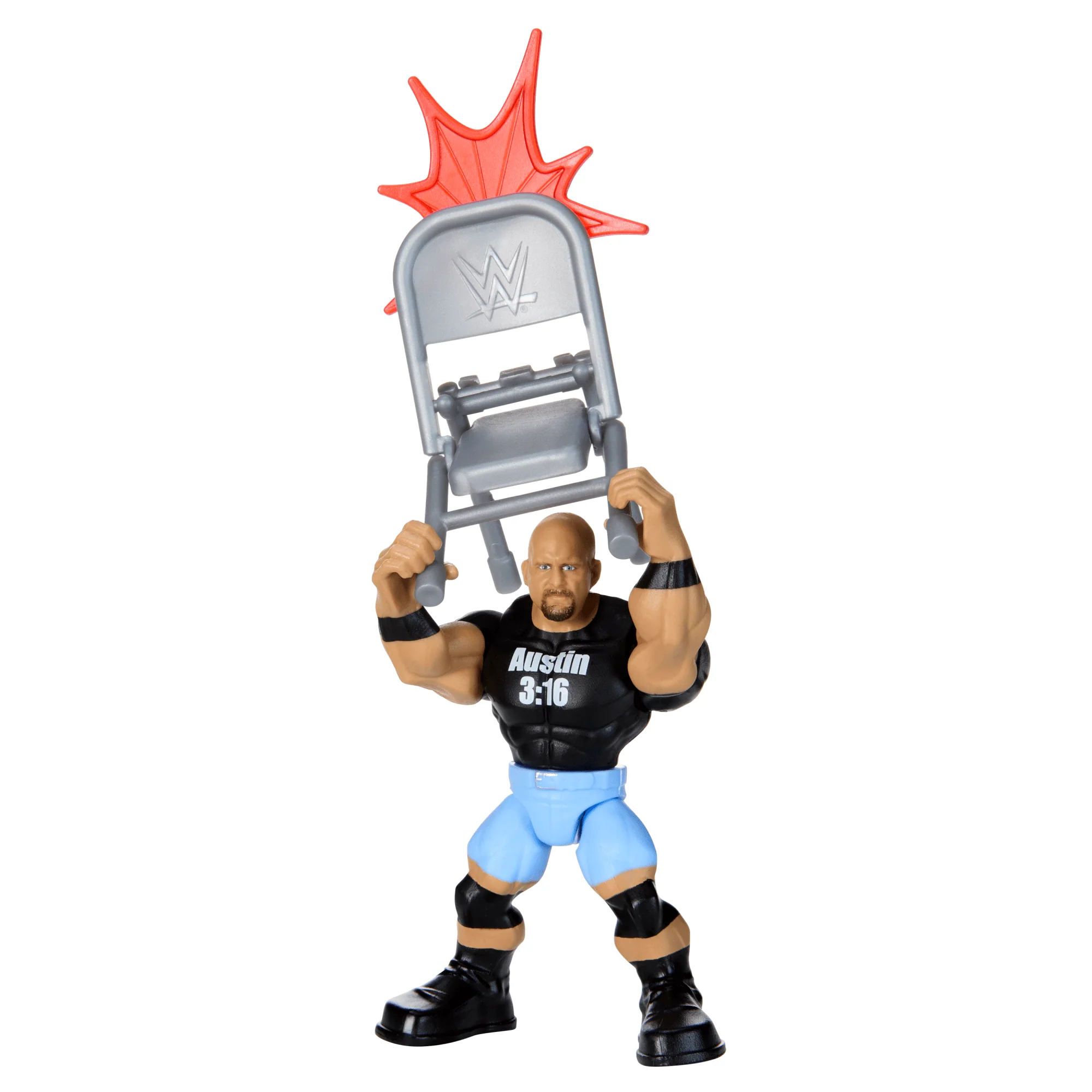 WWE Action Figure Knuckle Crunchers ��Stone Cold�� Steve Austin With Battle Accessory