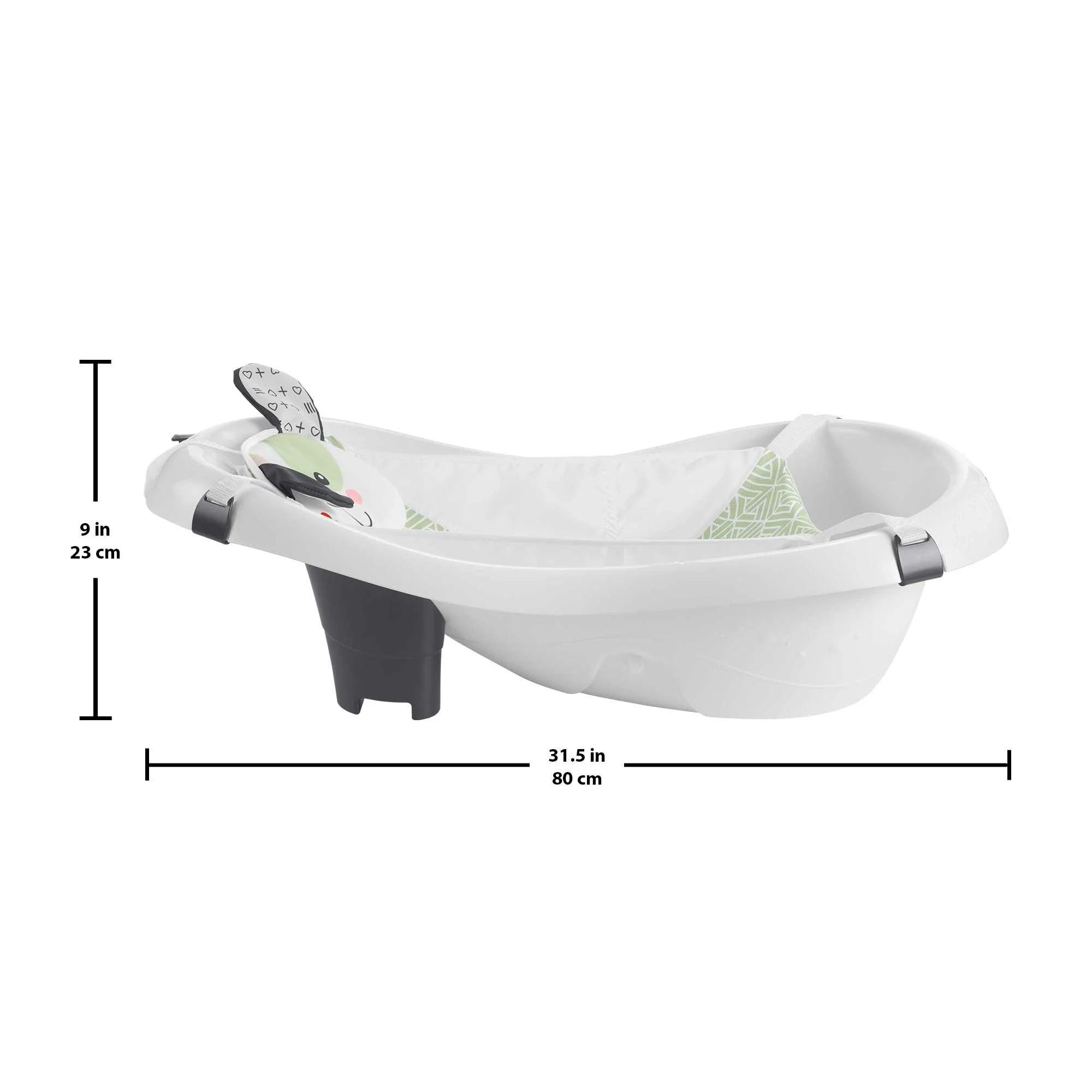 Fisher-Price Baby Bath Tub For Newborn To Toddler, 4-In-1 Sling 'n Seat, Puppy Perfection