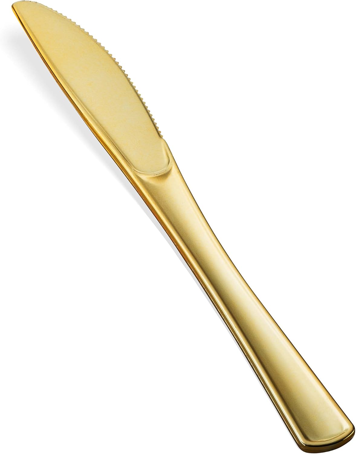 200 Gold Plastic Silverware Set - Plastic Gold Cutlery Set - Disposable Flatware Gold - 100 Gold Plastic Forks, 50 Gold Plastic Spoons, 50 Gold Cutlery Knives Heavy Duty Silverware for Party Bulk