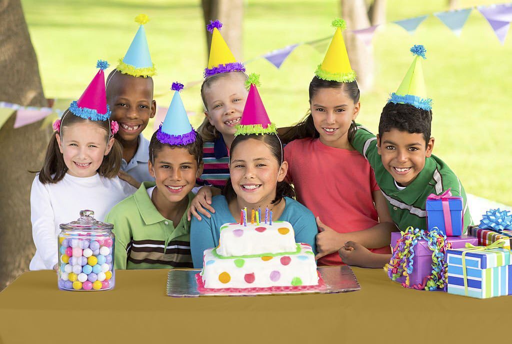 Gold Plastic Table Cover