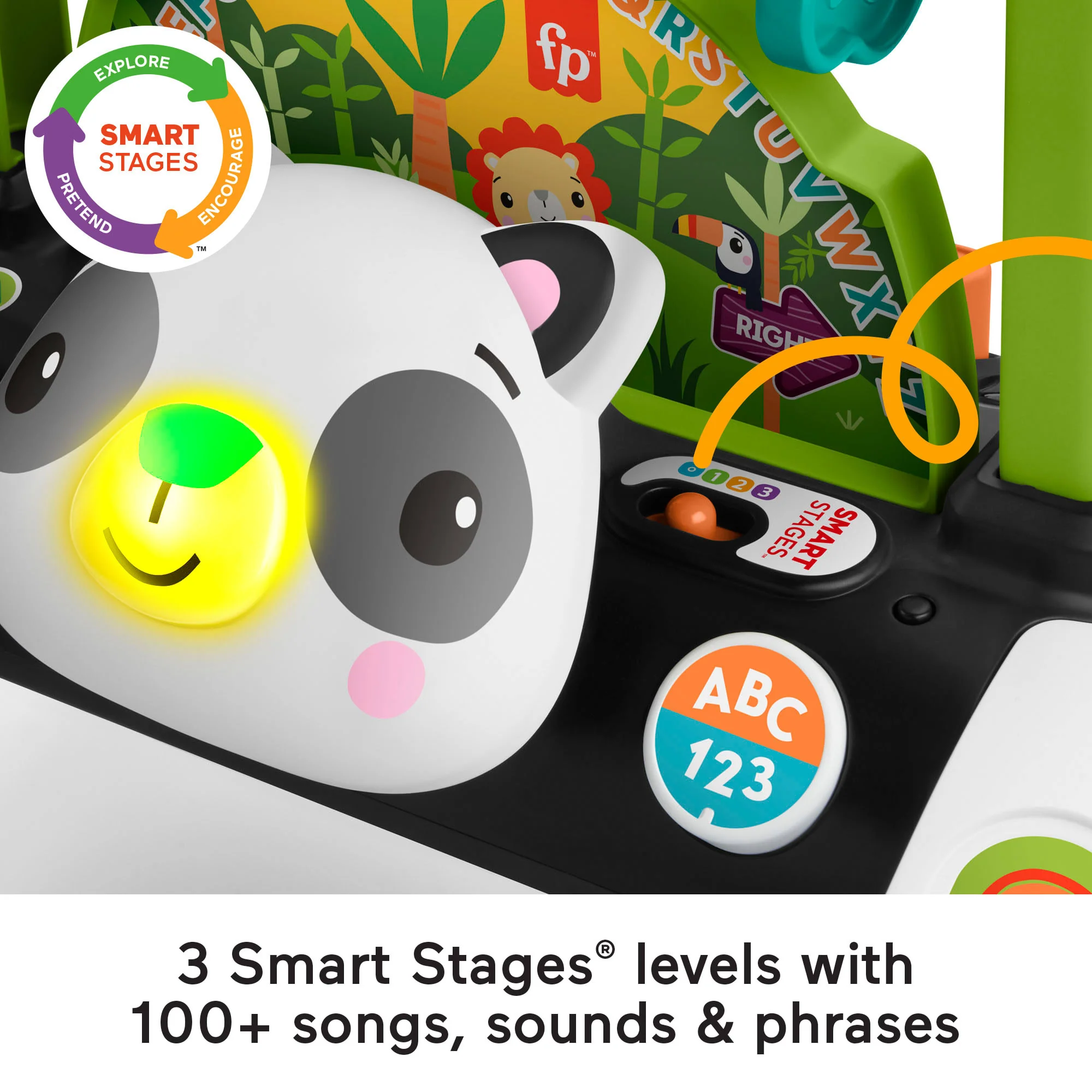 Fisher-Price 2-Sided Steady Speed Panda Walker