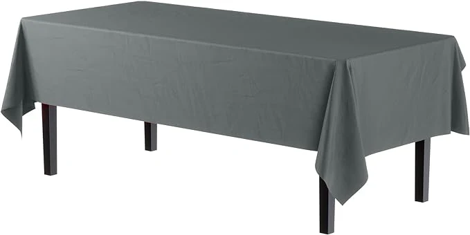 Silver Plastic Table Cover
